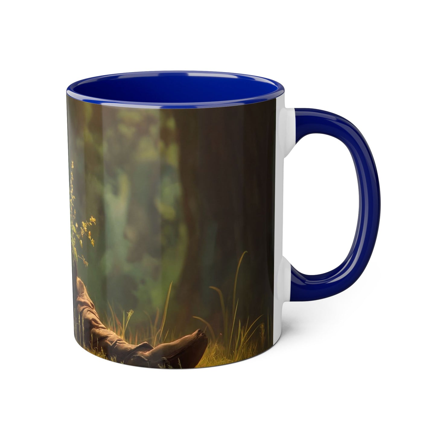 Hooded Guardian Accent Mugs, 11oz – Bioluminescent Forest Keeper