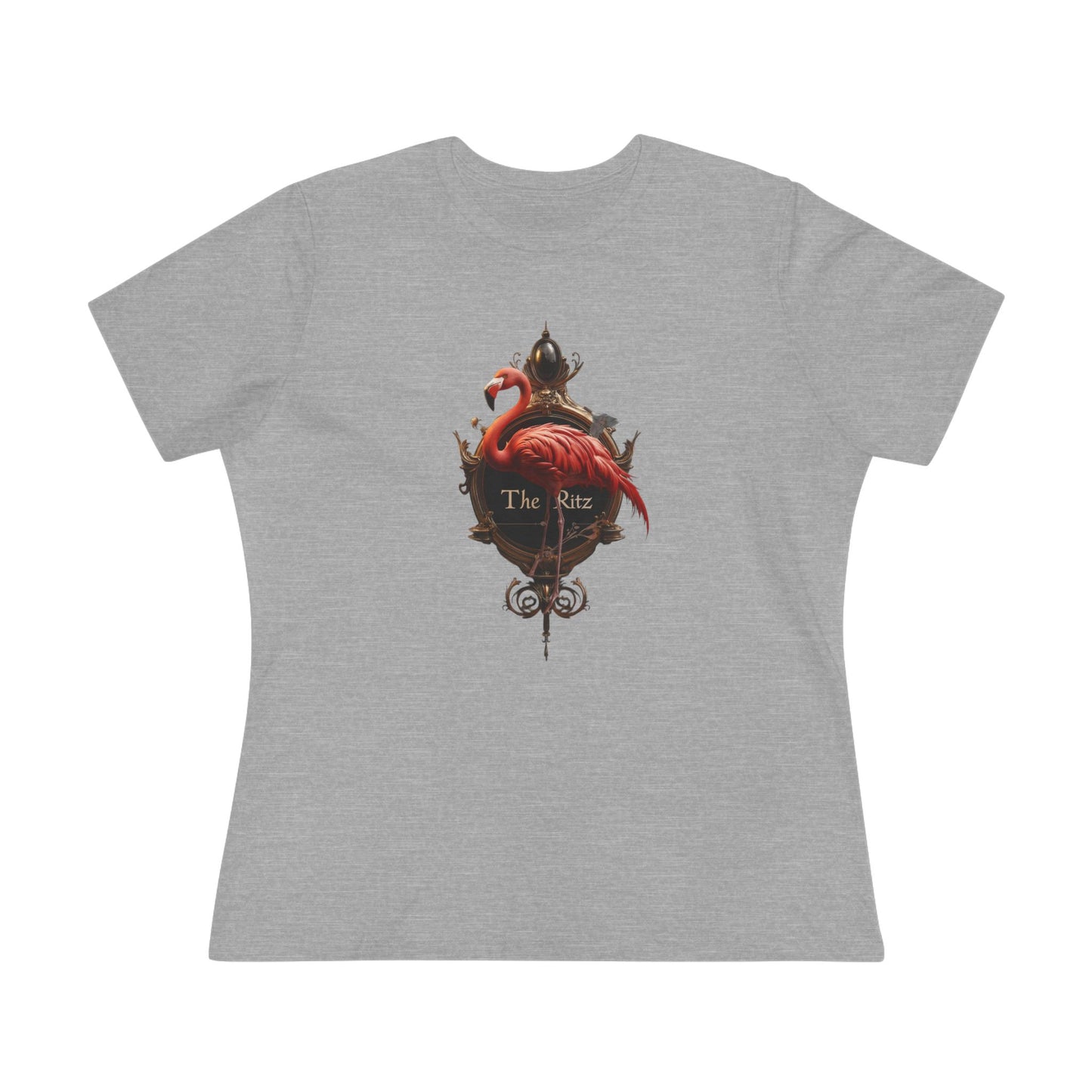 Ritz Flamingo Tee – Opulent Mirror Frame Graphic T-Shirt