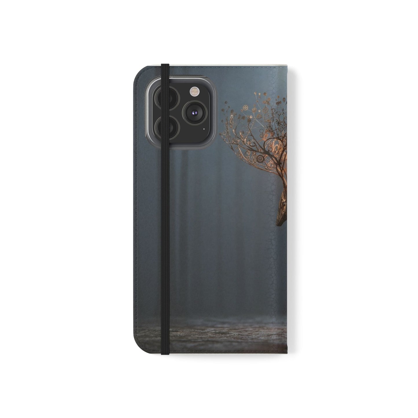 Mechanical Deer Flip Cases – Gears and Twilight Forest Guardian