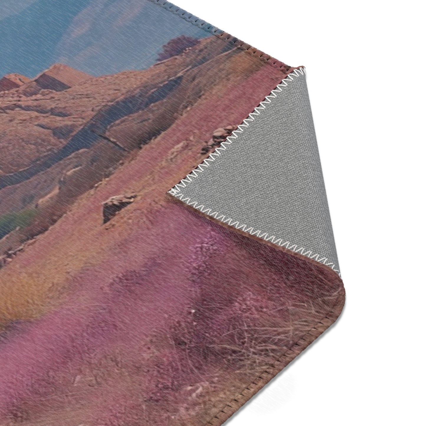 Sage on Mechanical Steed Area Rug – Desert Bloom Serenity