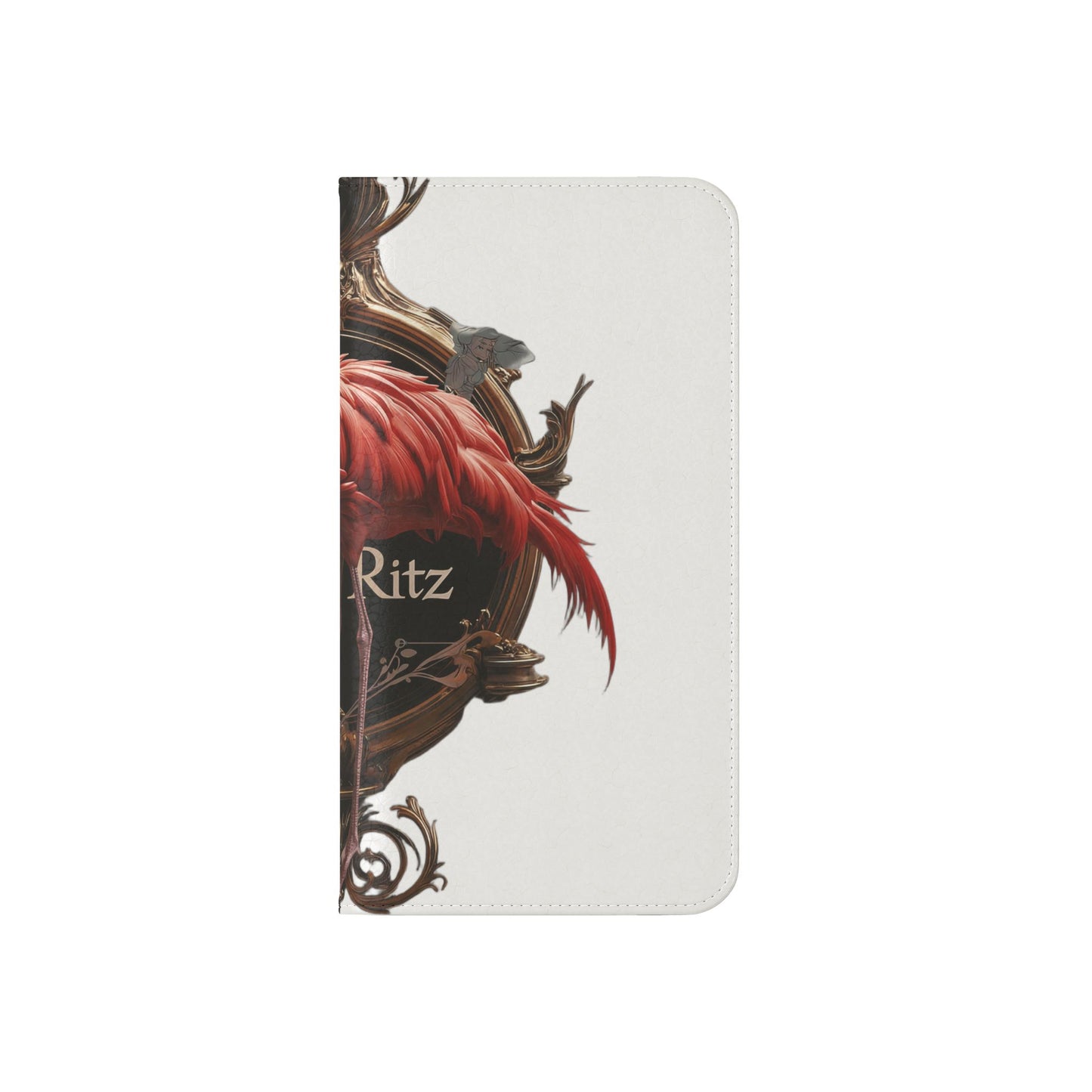 The Ritz Flamingo Flip Cases – Gilded Ornate Frame Art Design