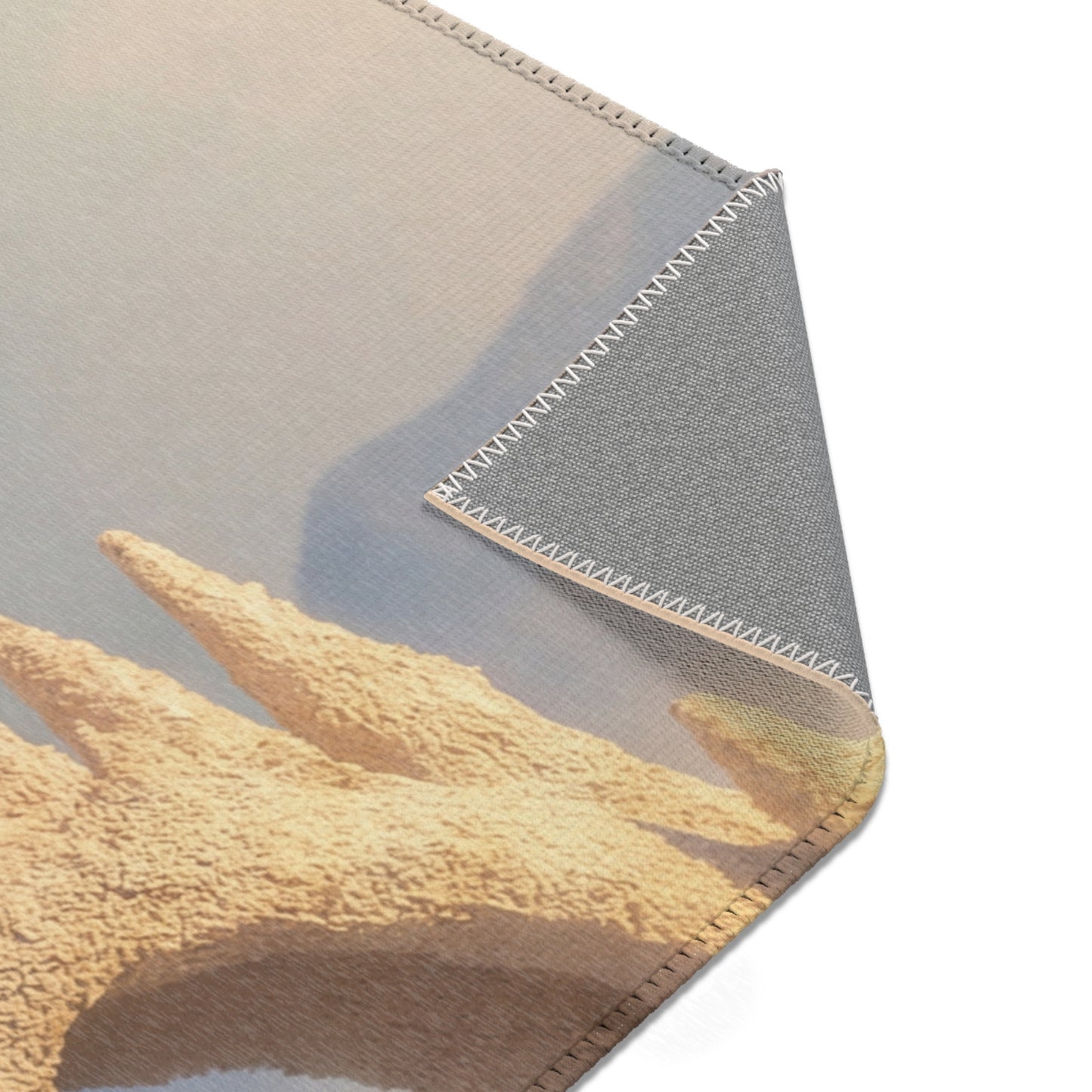 Desert Castle Area Rugs – Sunlit Sandscape Gateway