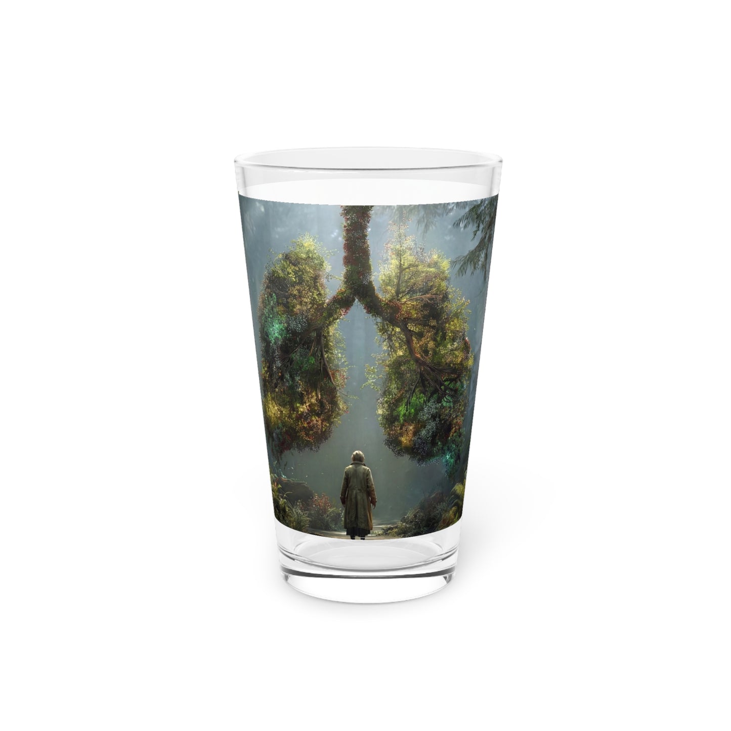 Lungs of the Wild Pint Glass, 16oz – Where Breath Becomes Canopy