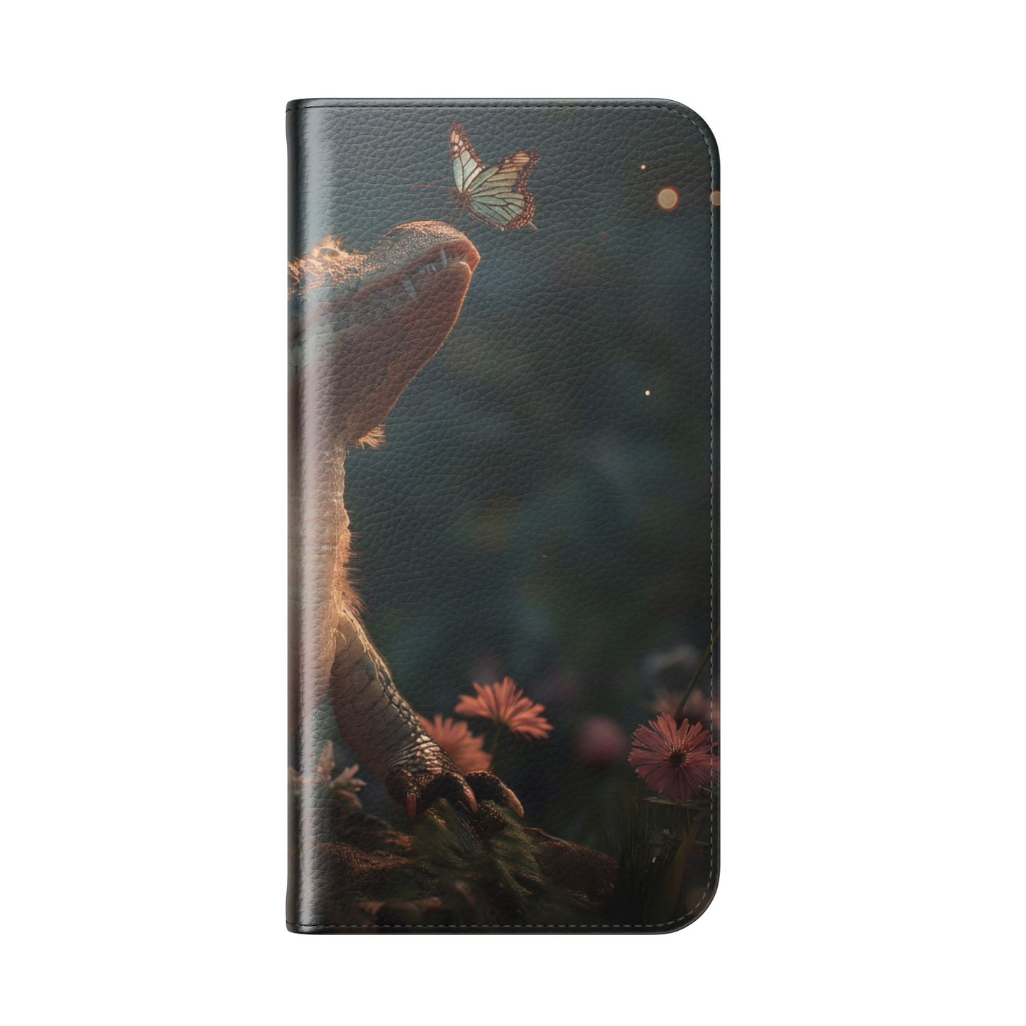 Crocodile Butterfly Flip Cases – Tender Guardian with Moth Companion