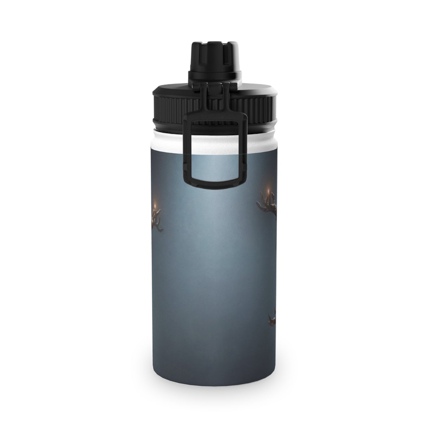 Antlered Sovereign Stainless Steel Water Bottle, Sports Lid – Throne of Whispering Light