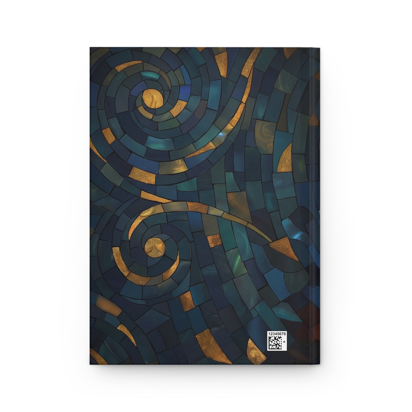Stained Glass Hummingbird Hardcover Journal Matte – Velvet Rose Spiral Sanctuary