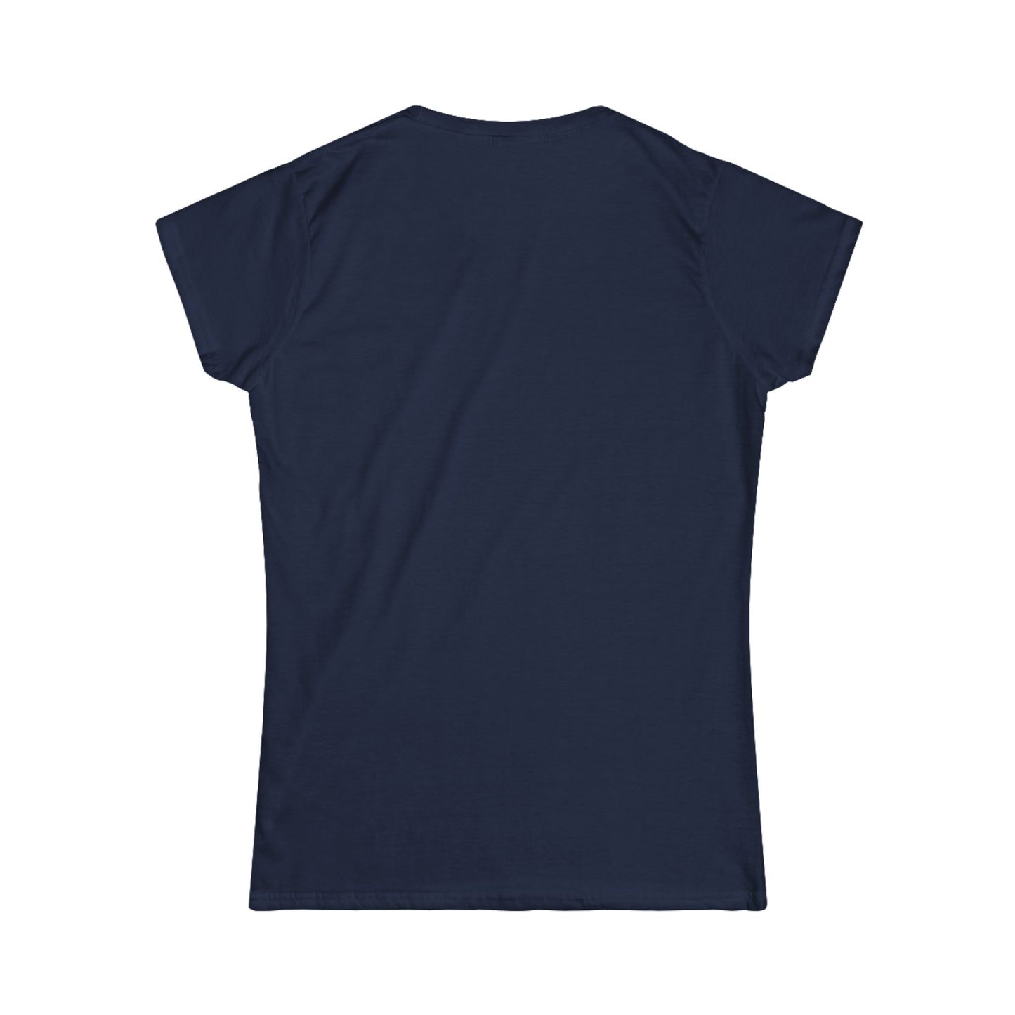 Golden Hour Wolf Women's Softstyle Tee – Amber Sentinel Silhouette