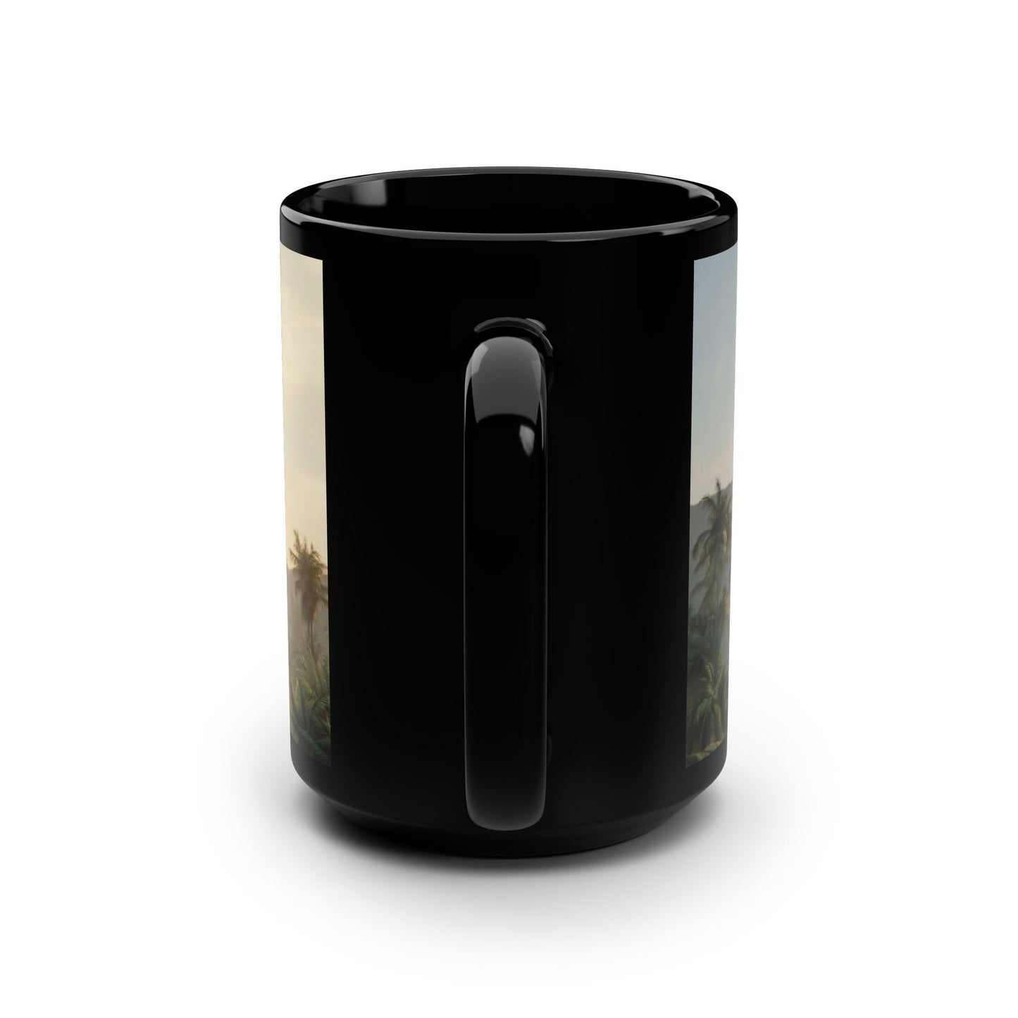 Castle Turtle Mug – Living Fortress with Golden Spire and Swirling Butterflies
