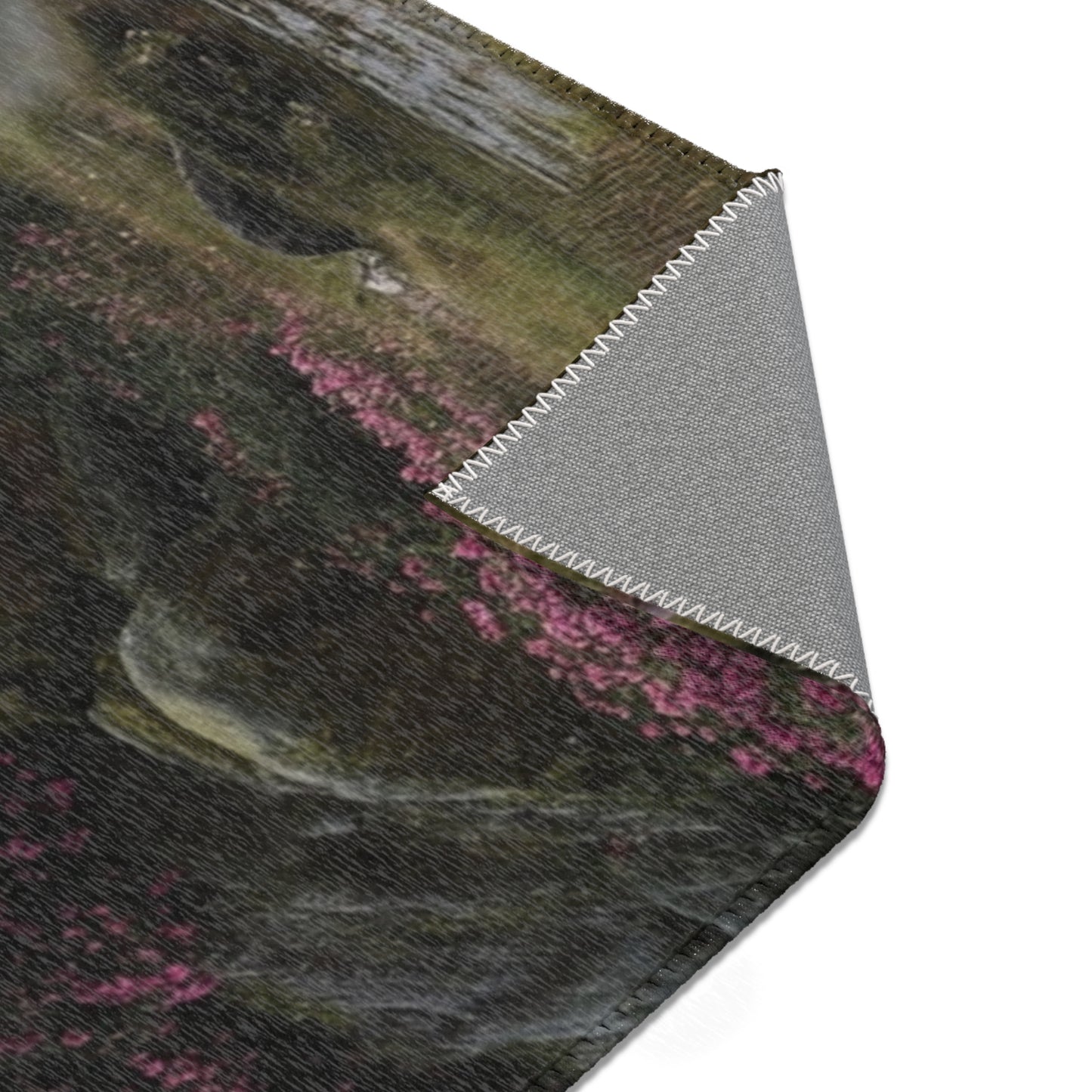 Crimson Rose Castle Area Rugs – Whispers of the Forgotten Keep