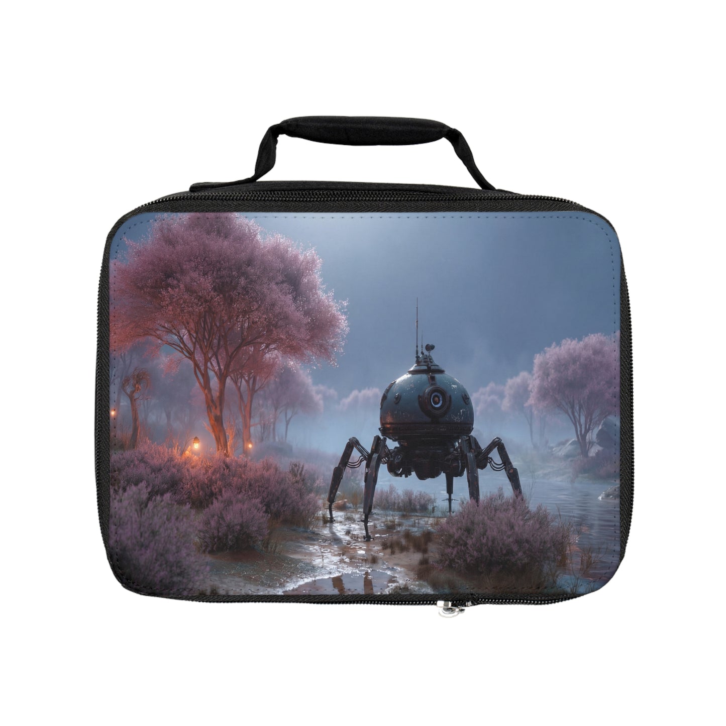 Sentient Probe Lunch Bag – Twilight Blossom Grove Encounter