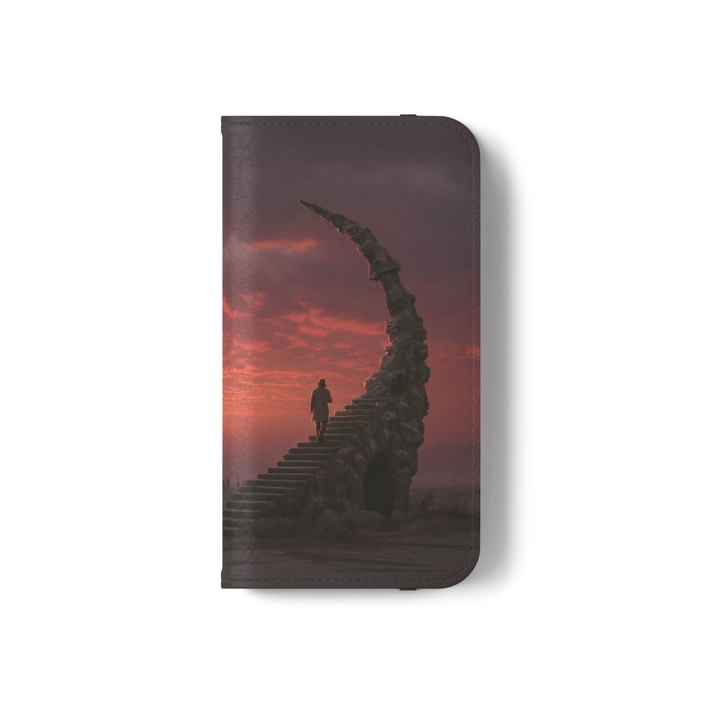 Twilight Sentinel Flip Cases – Moonlit Stairway to the Horizon