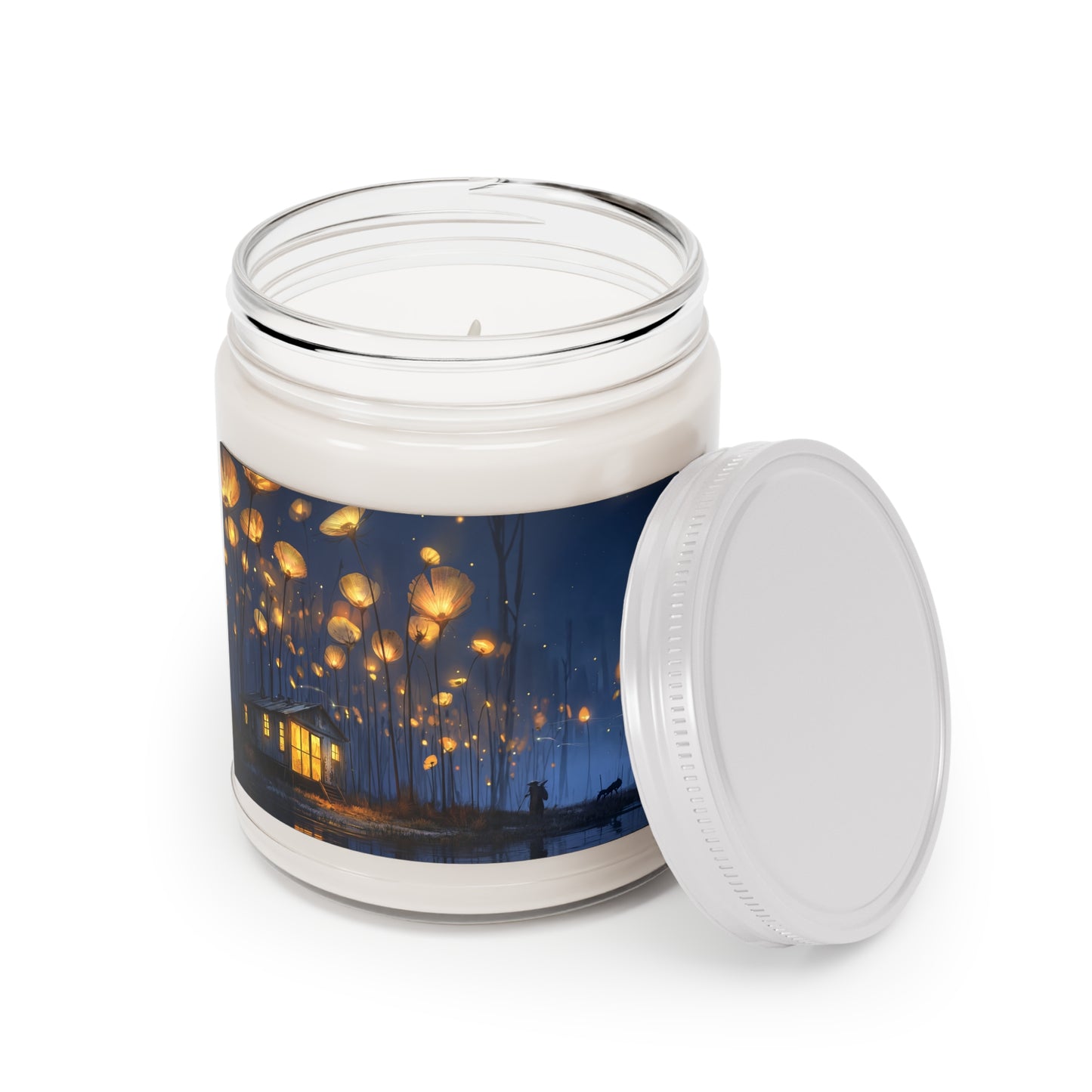 Glowing Wildflower Cottage Candle – Warm Light After Twilight