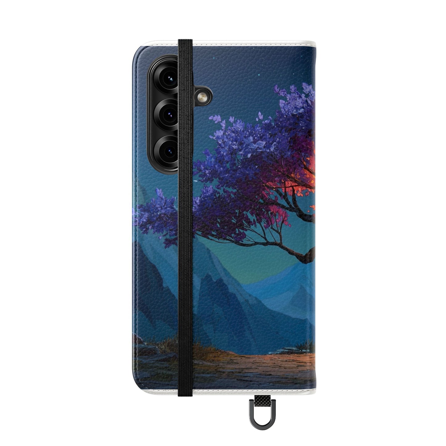 Violet Flame Tree Flip Cases – Twilight Mountain Glow Case