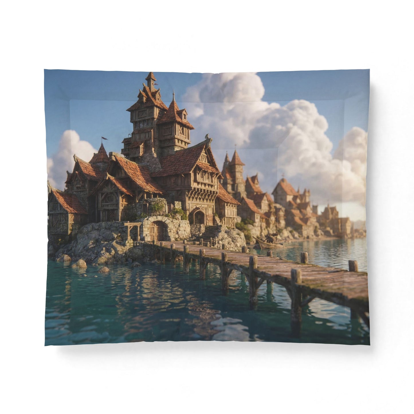 Stone Harbor Castle Cotton Comforter – Coastal Keep Dreamscape