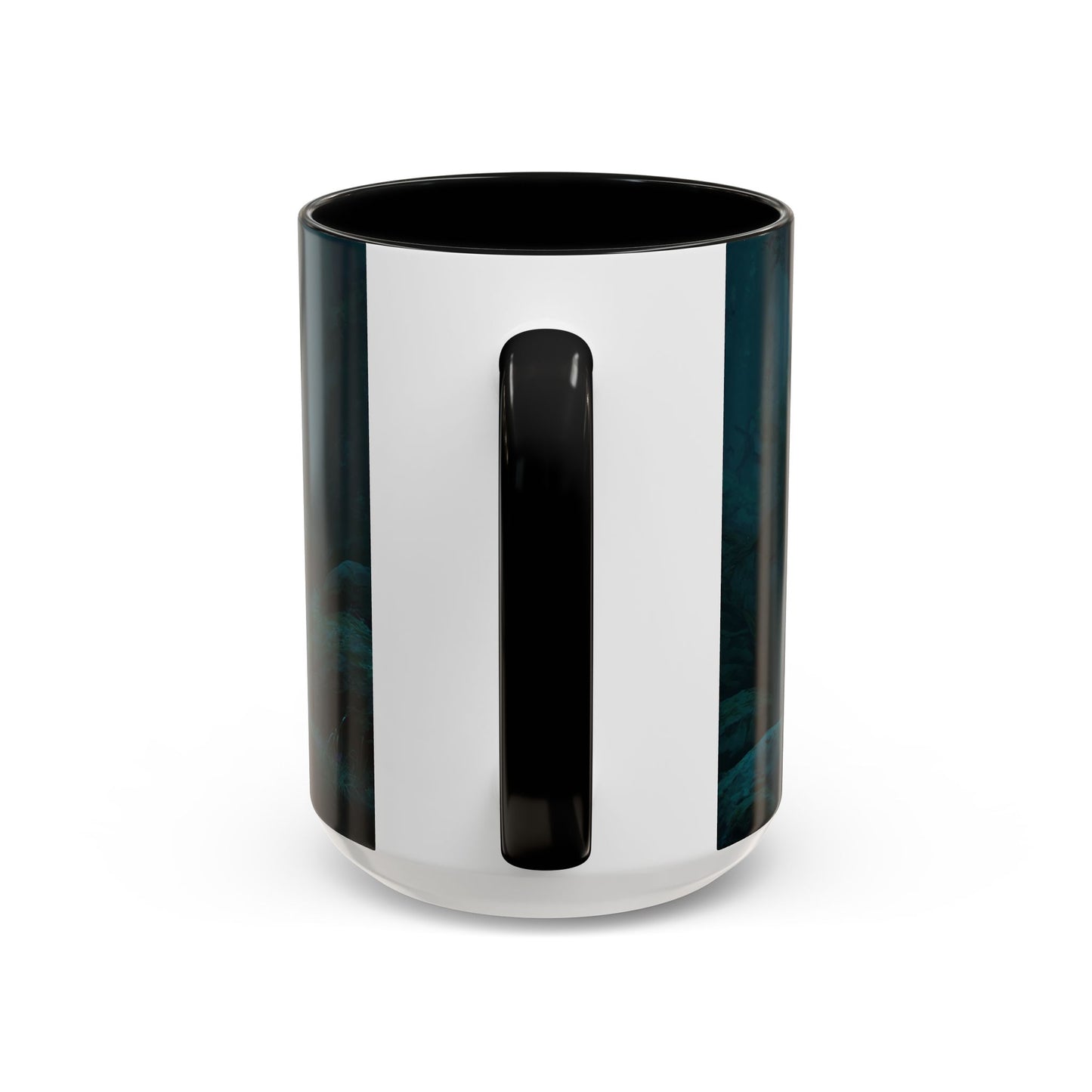 Glowing Sword Elf Sentinel Accent Coffee Mug (11, 15oz) – Misty Forest Guardian