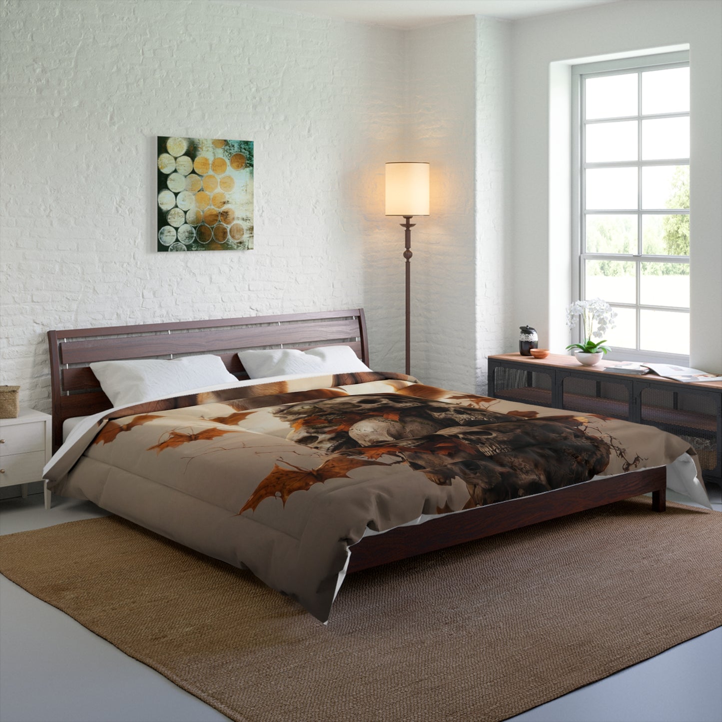 Batwing Corgi Comforter – Autumn Moonlight Guardian