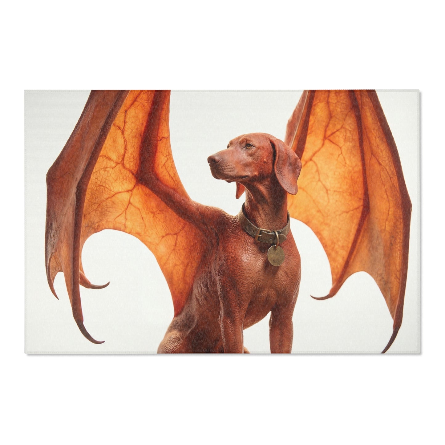 Winged Hound Area Rug – Amber Glow Guardian