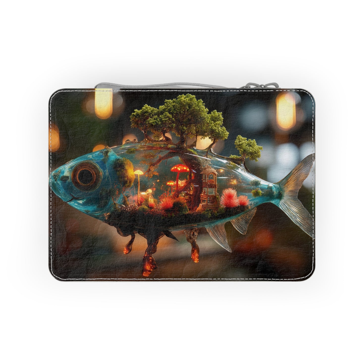 Forest Within Fish Paper Lunch Bag – Liquid Garden Dreamscape