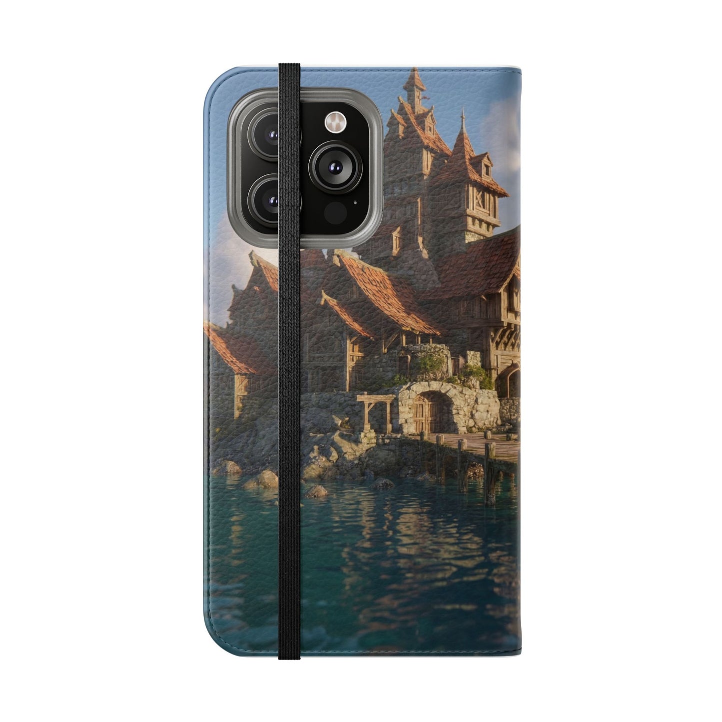 Cobblestone Harbor Flip Cases – Timber Town Seaside Walkway