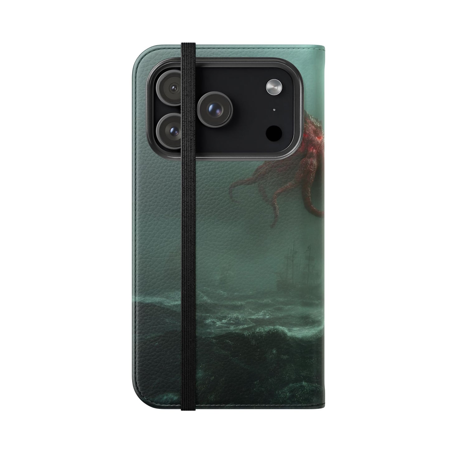 Leviathan Dragon Flip Cases – Crimson Sentinel at Sea