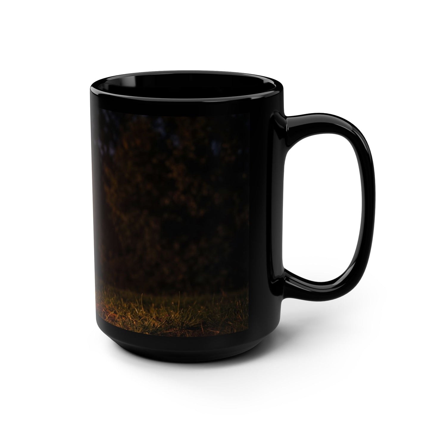 Prism Stag Black Mug, 15oz – Chromatic Forest Guardian