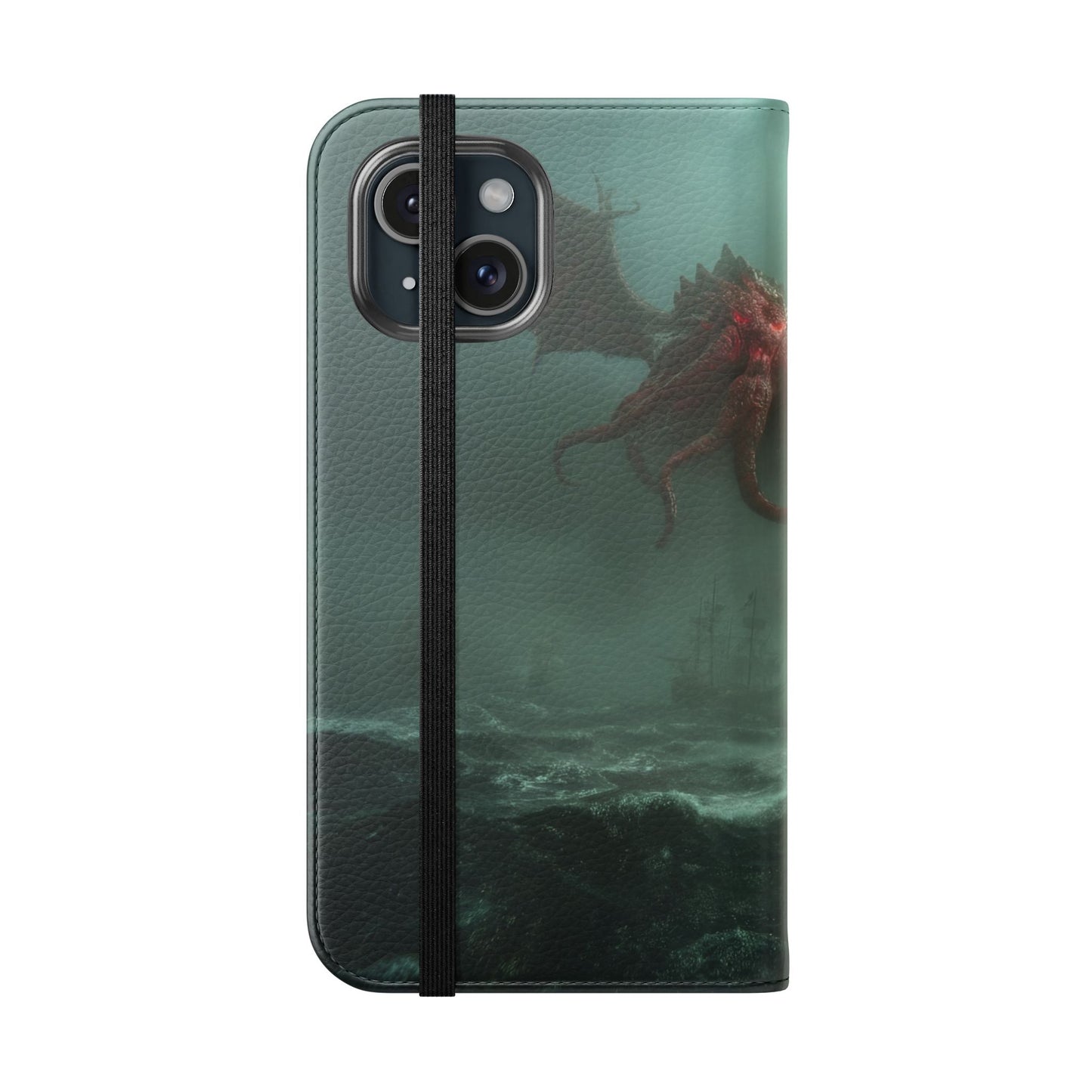 Leviathan Dragon Flip Cases – Crimson Sentinel at Sea