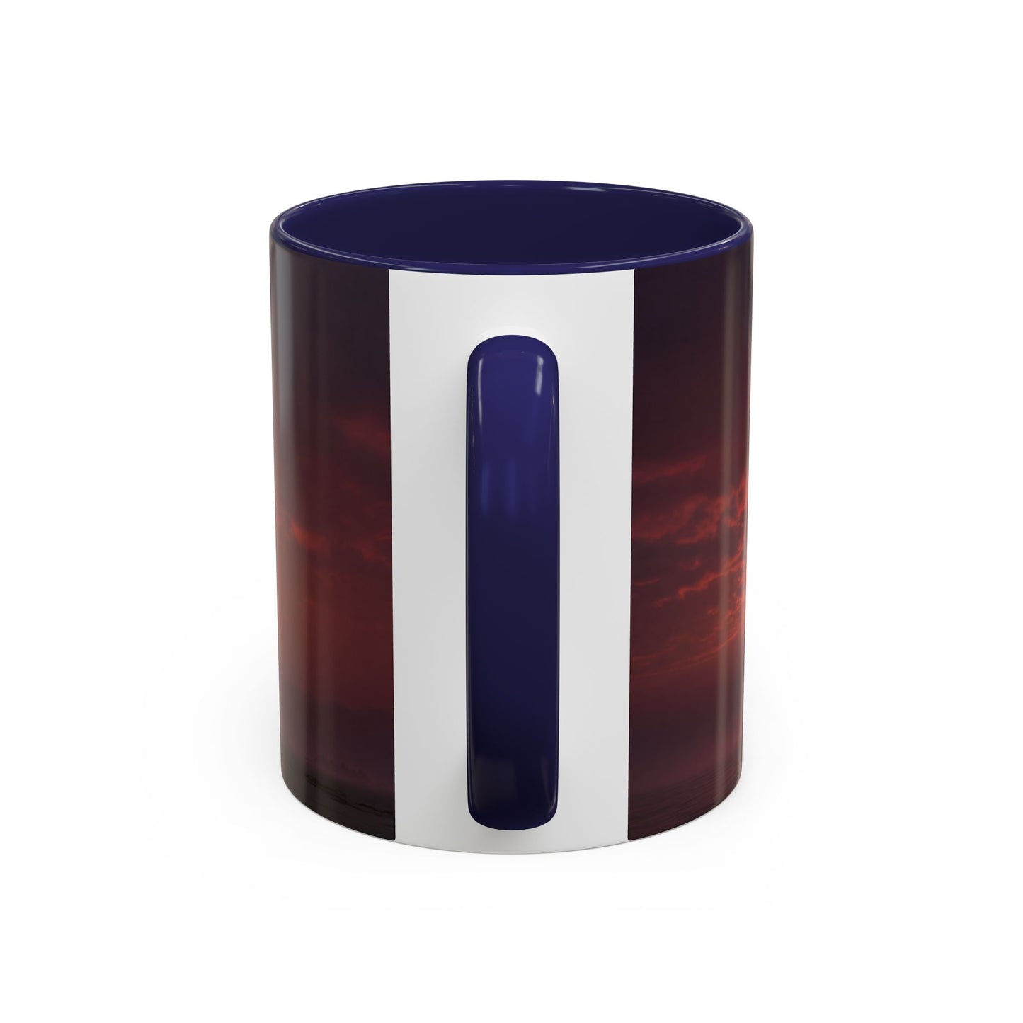 Twilight Stairway Accent Coffee Mug (11, 15oz) – Crimson Moonlit Ascension