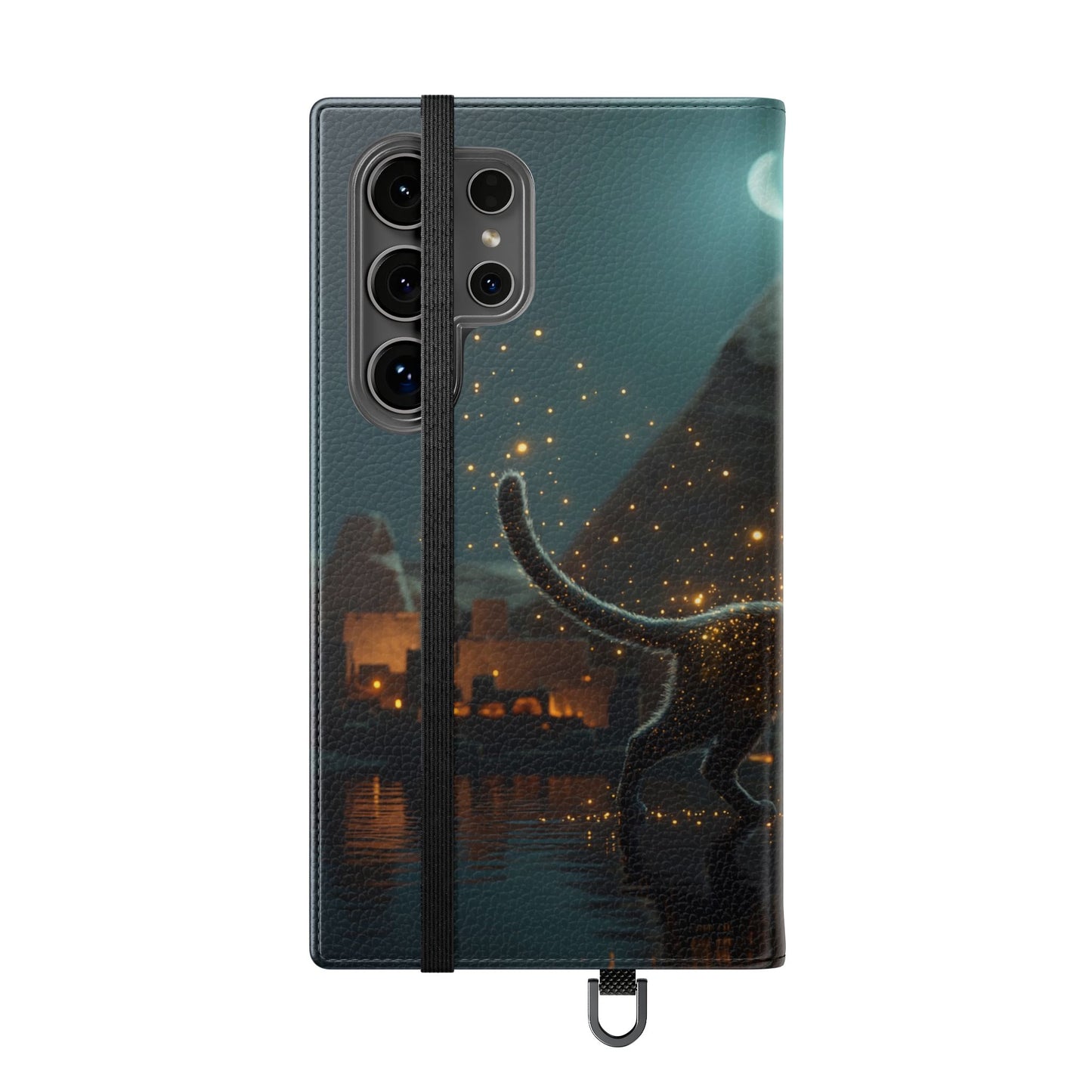 Celestial Vortex Flip Cases – Indigo Cloud Dreamscape