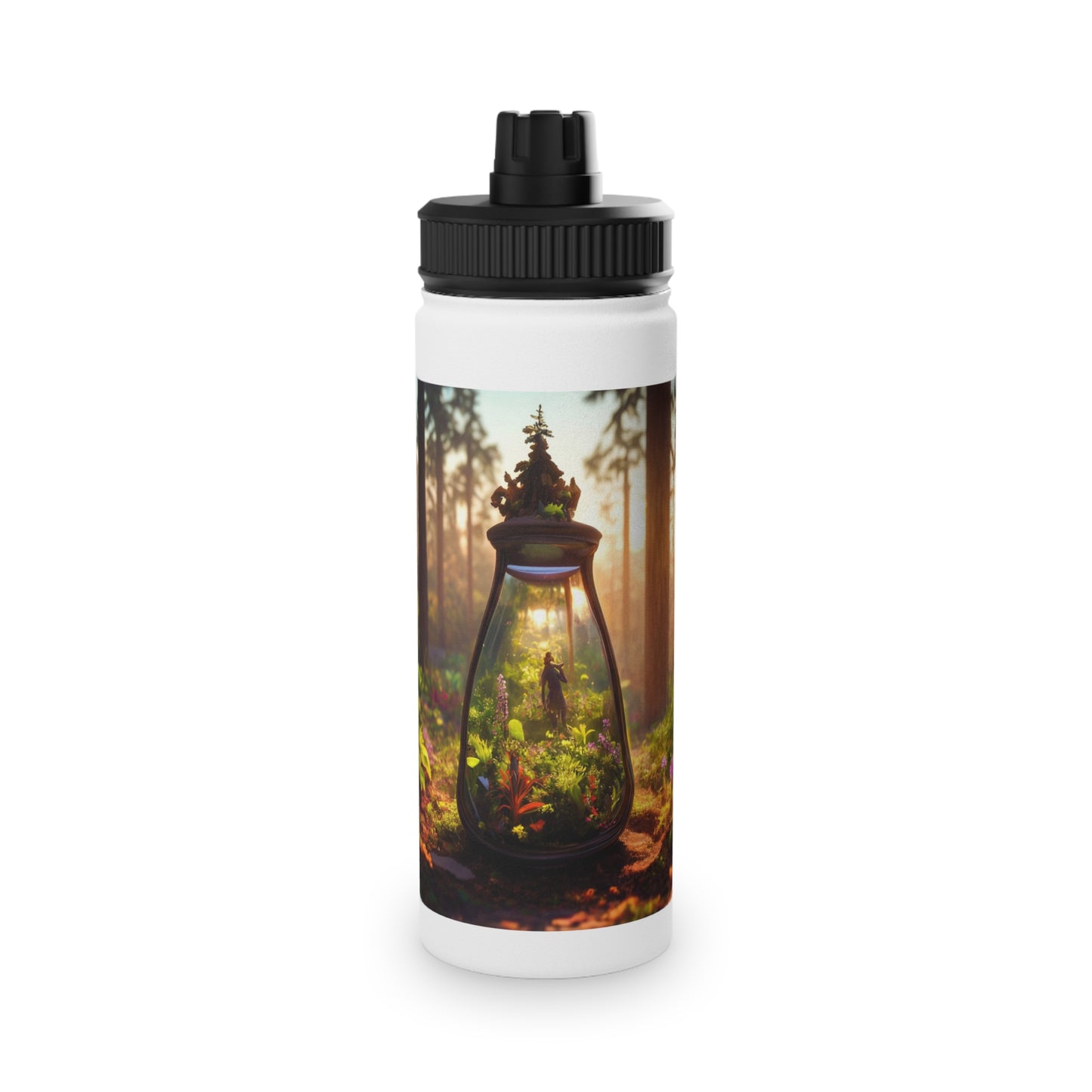 Pocket Forest Terrarium Water Bottle – Sunlit Sanctuary in Your Hands