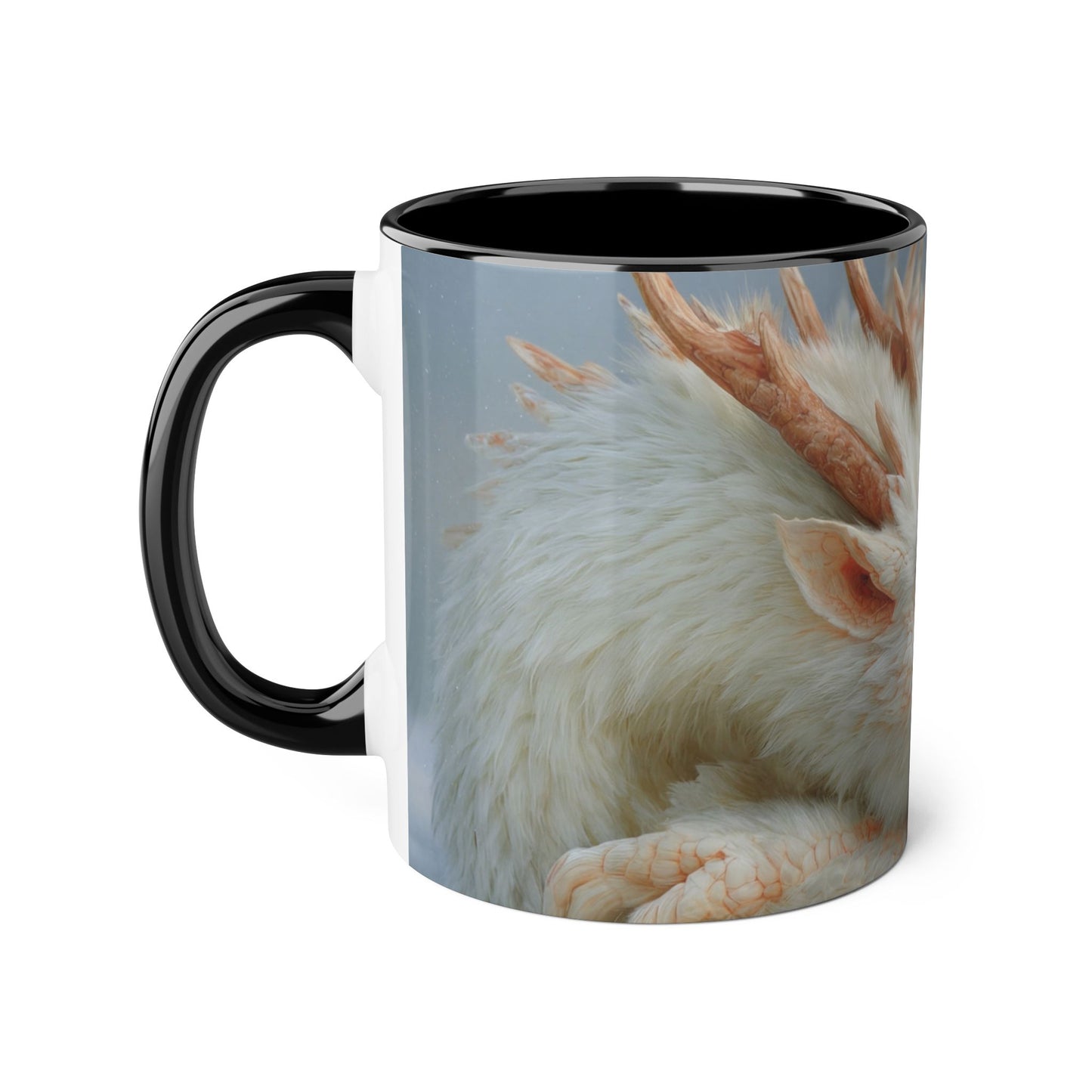 Dragon Child Accent Mugs, 11oz – Frosty Guardian Embrace