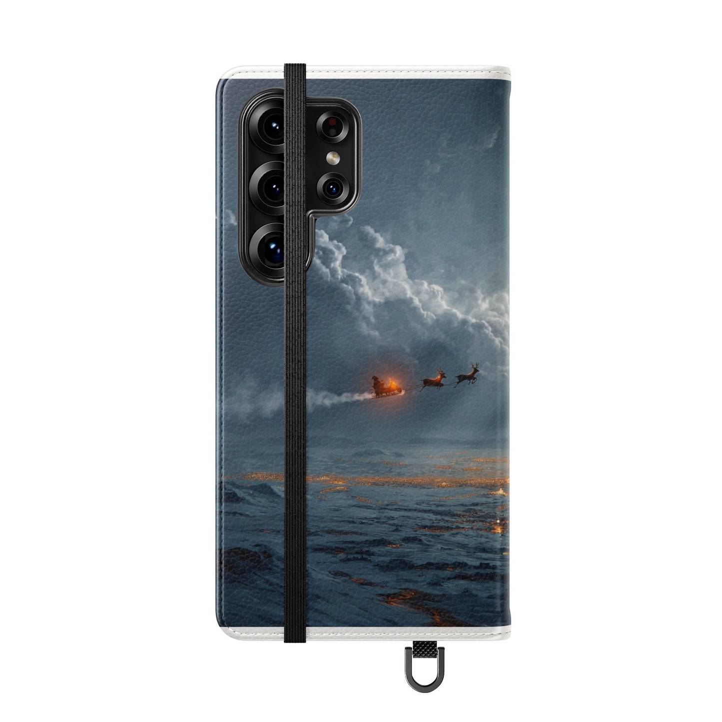 Moonlit Sleigh Flip Cases – Northern Lights Winter Journey
