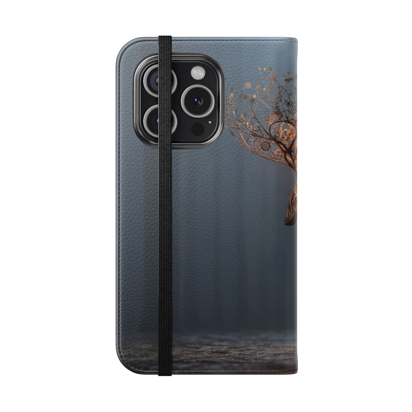 Mechanical Deer Flip Cases – Gears and Twilight Forest Guardian