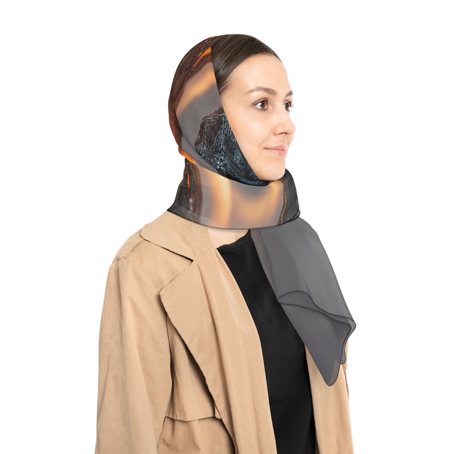 Flamebound Lovers Poly Scarf – Glow Through the Ashes
