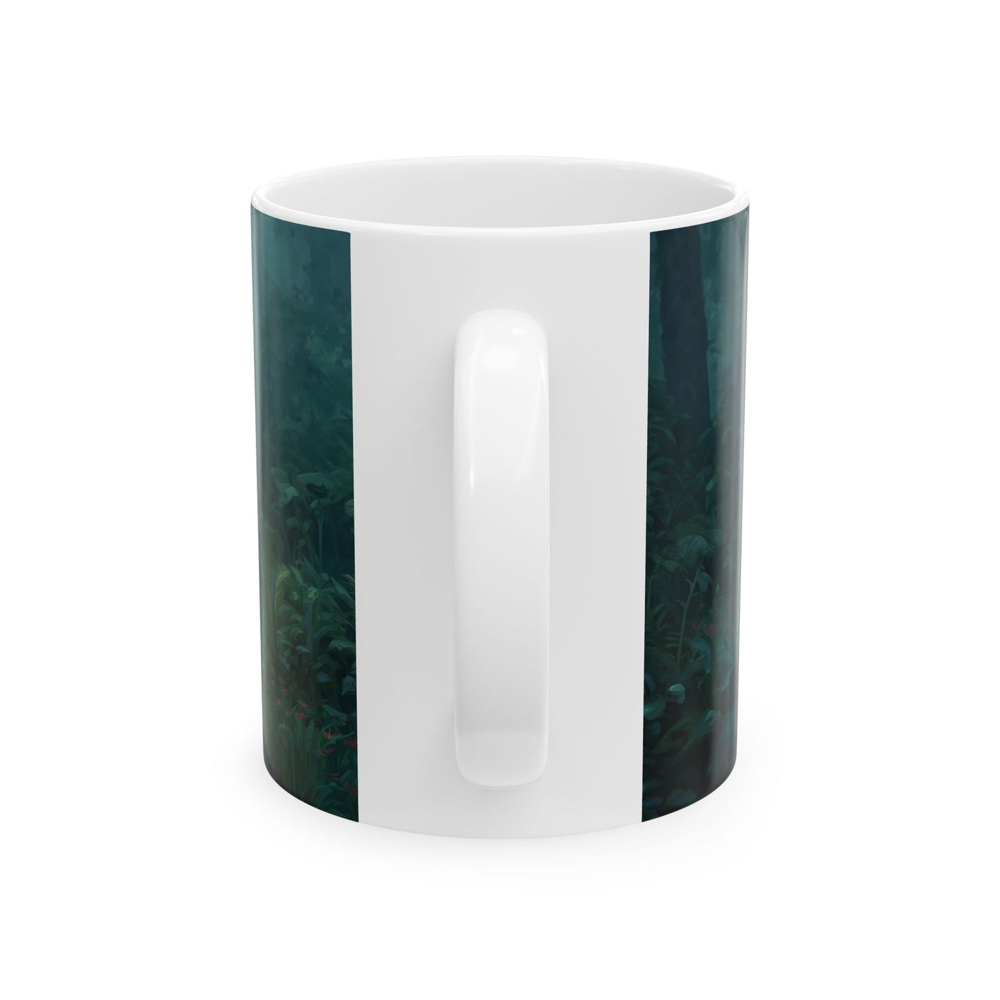 Forest Sentinel Ceramic Mug – Verdant Grove Guardian