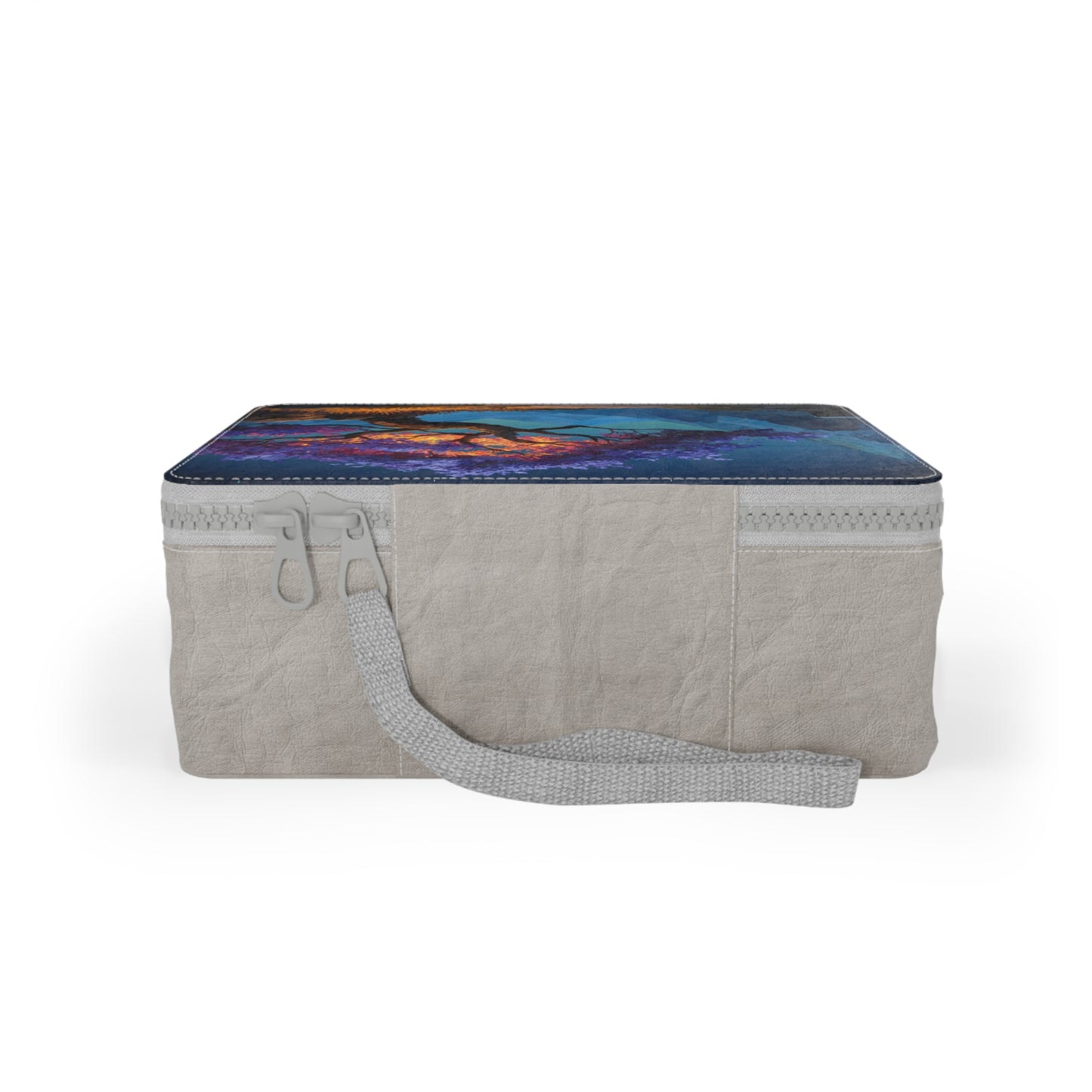 Starlit Twilight Tree Paper Lunch Bag – Velvet Sky & Glowing Canopy