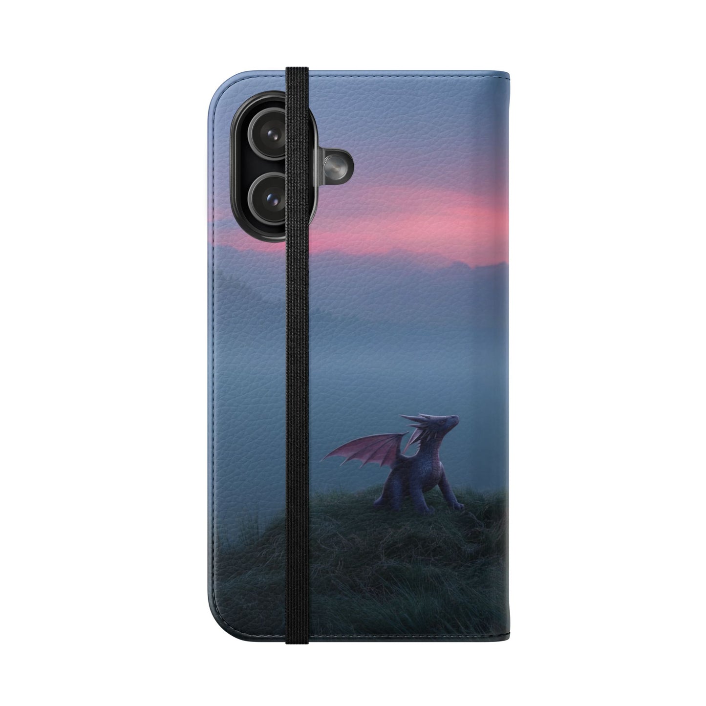 Silent Guardian Flip Cases – Misty Dawn Warrior and Dragon Companion