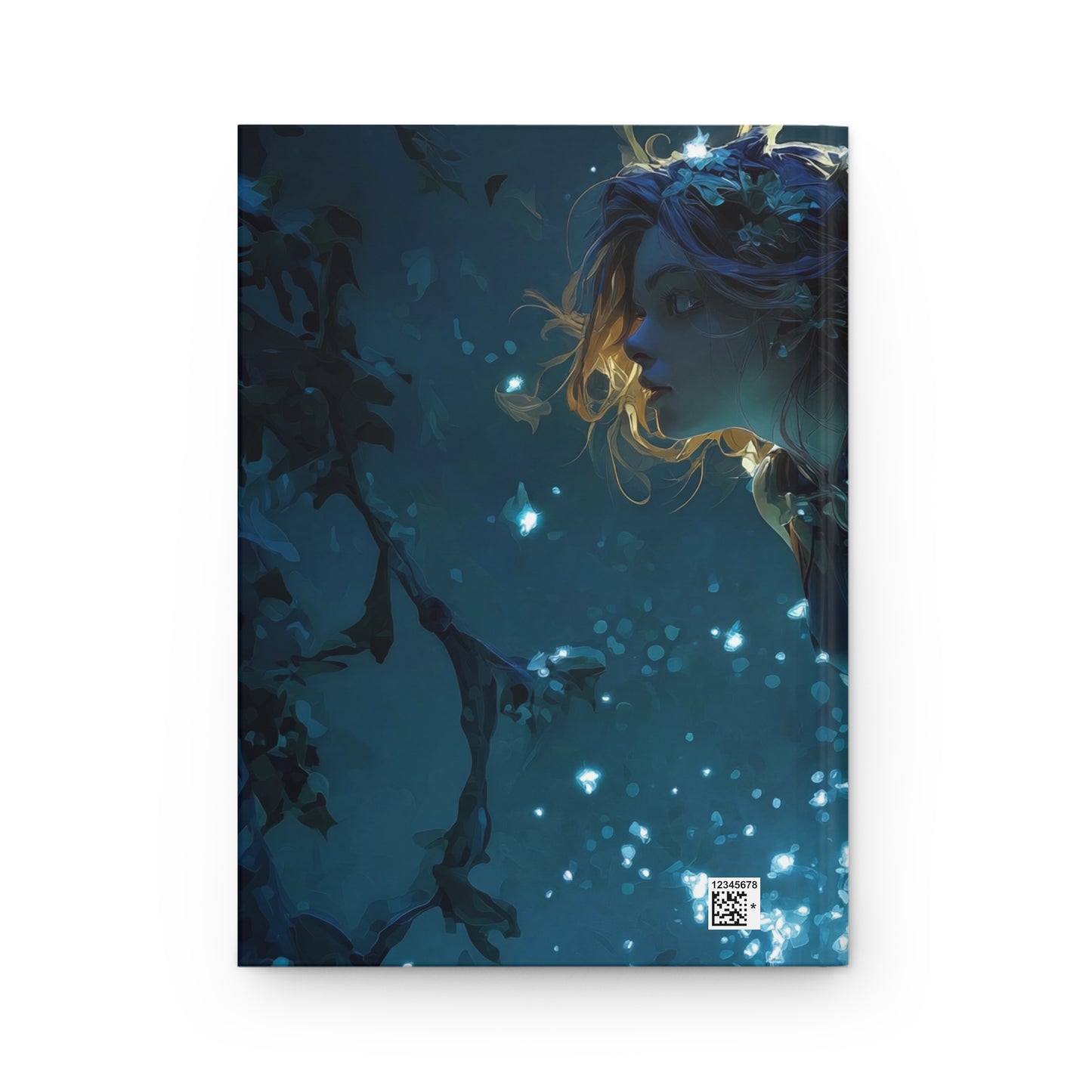 Moonlit Forest Spirit Hardcover Journal Matte – Glow of the Veiled Guardian