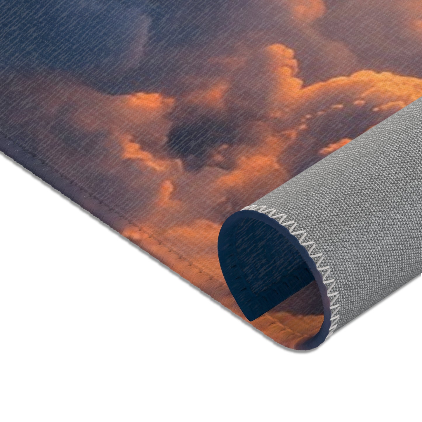 Rocket Ascension Area Rugs – Sunburst Through Clouds Launch Scene