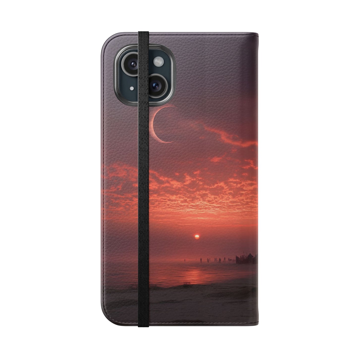 Twilight Sentinel Flip Cases – Moonlit Stairway to the Horizon