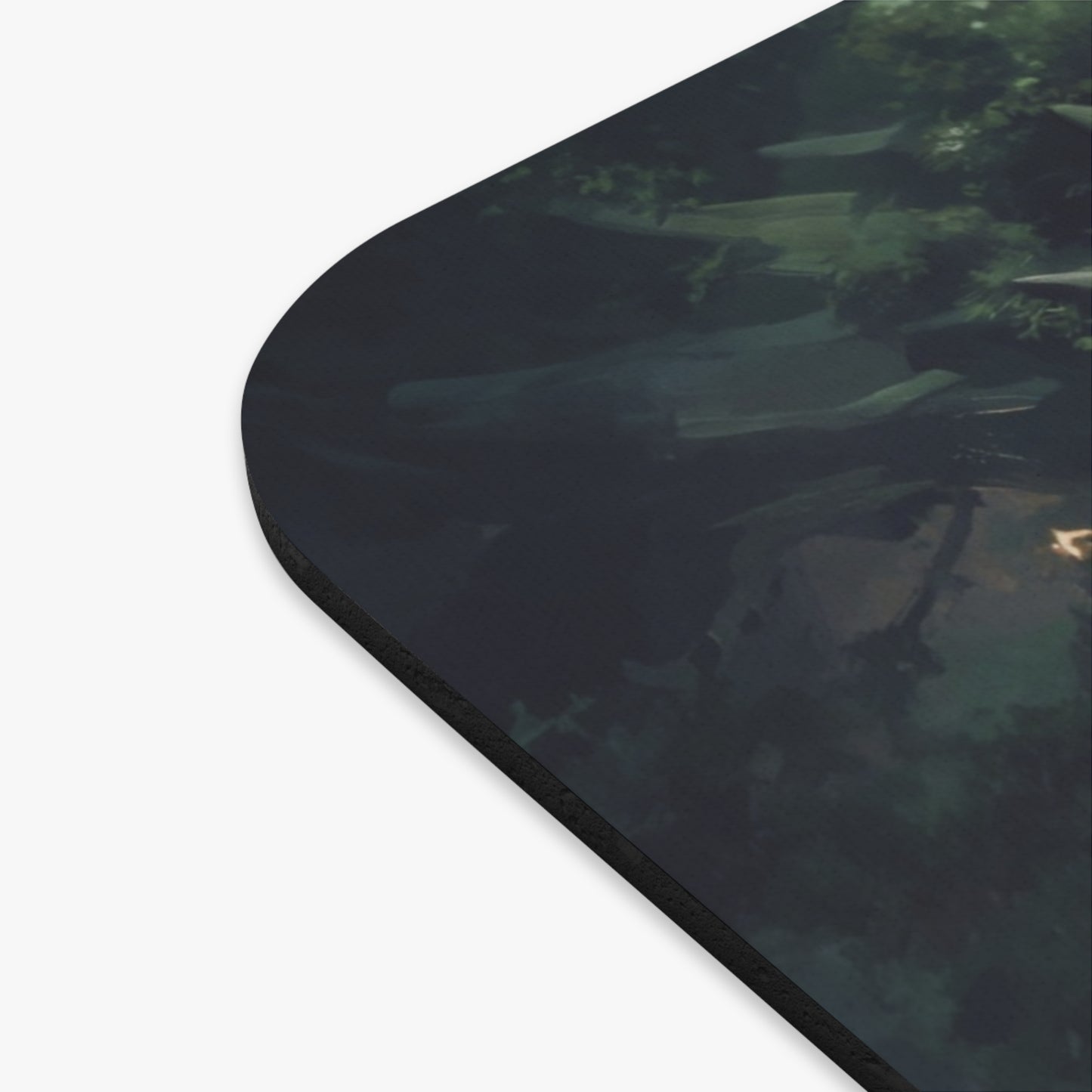 Ancient Dragon Sentinel Mouse Pad – Moss-Covered Forest Guardian (Rectangle)