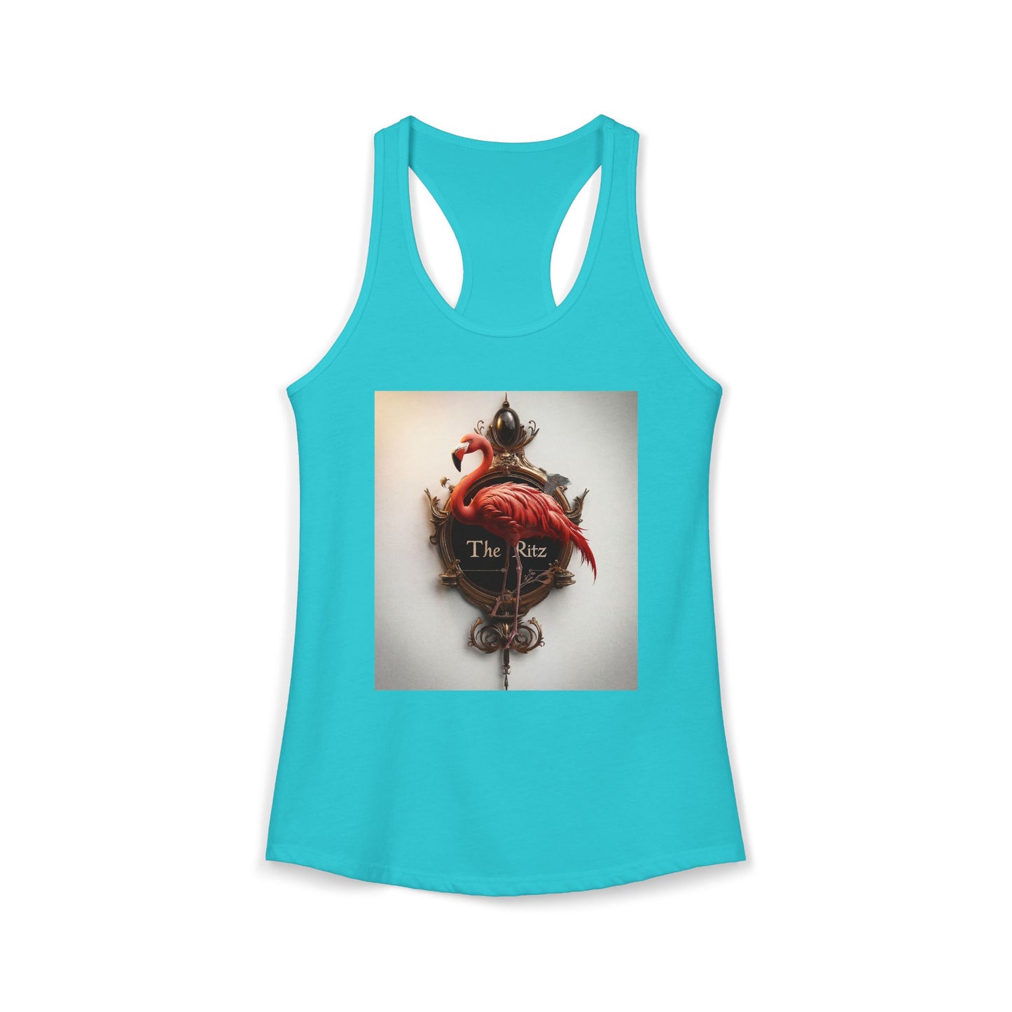 Flamingo Mirror Women's Ideal Racerback Tank – The Ritz Ornate Gold Frame Art