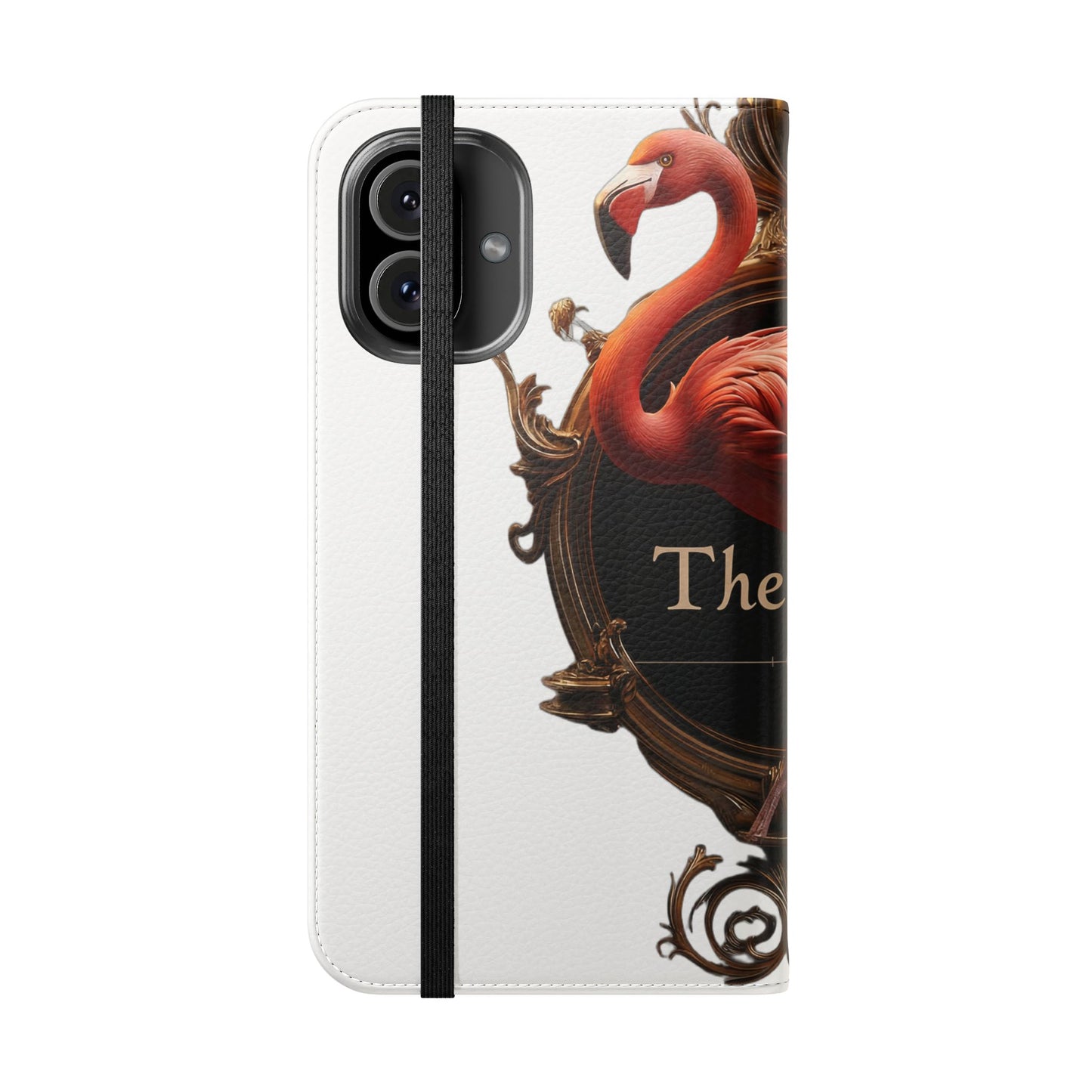 The Ritz Flamingo Flip Cases – Gilded Ornate Frame Art Design