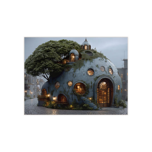Treehouse Dome Ceramic Photo Tile – Whispers of a Living Skyhouse