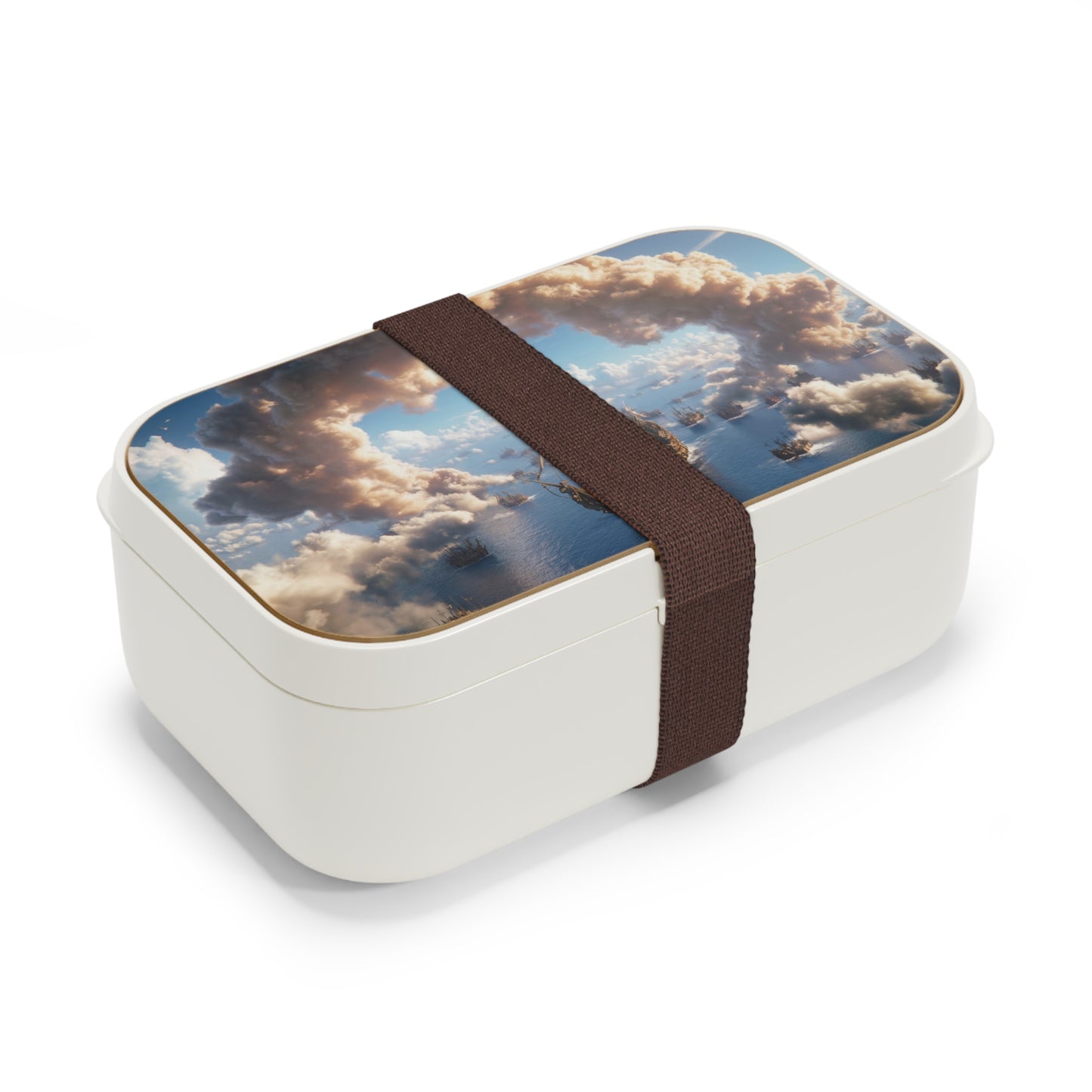 Celestial Fleet Bento Lunch Box – Voyage Through Cloud-Curtained Skies