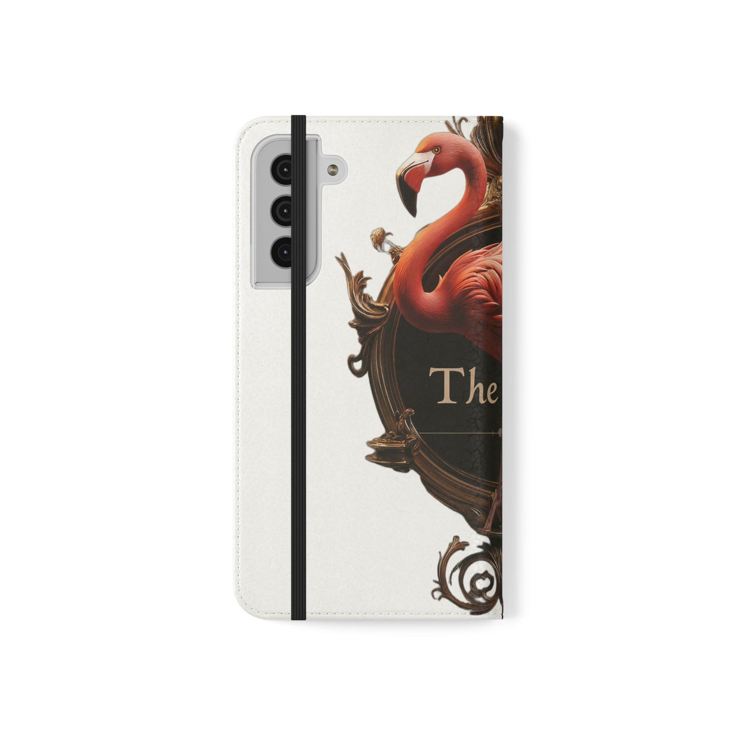 The Ritz Flamingo Flip Cases – Gilded Ornate Frame Art Design