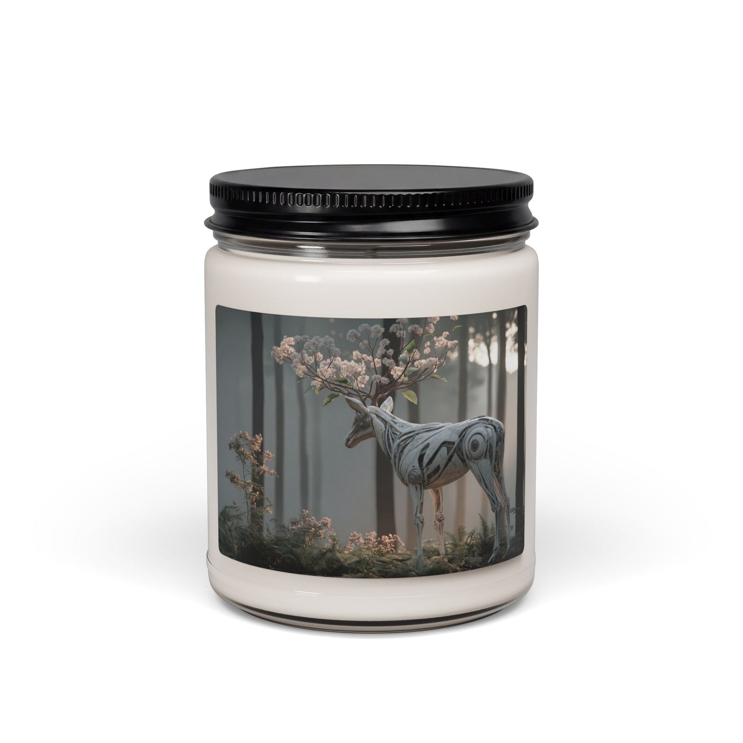 Botanical Stag Scented Soy Candle, 9oz – Whispers of the Living Machine