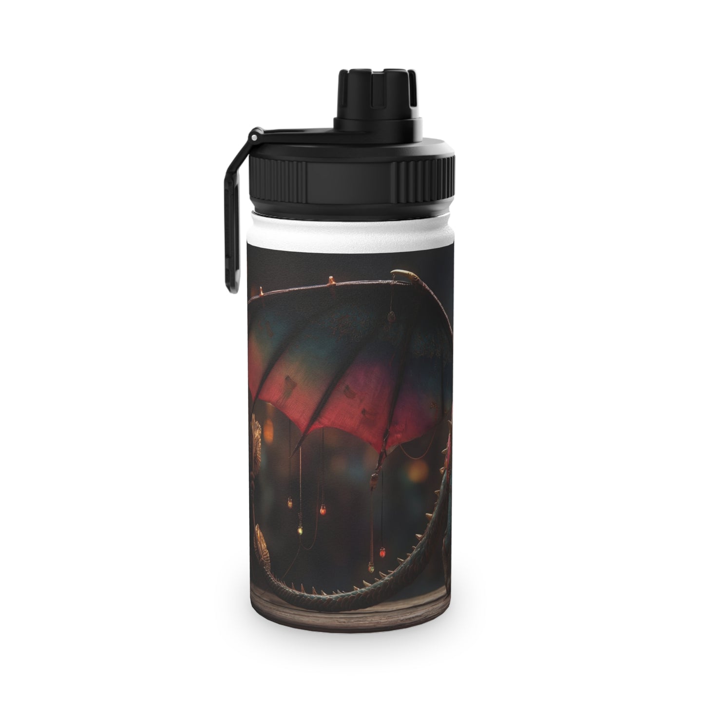 Celestial Dragon Stainless Steel Water Bottle, Sports Lid – Twilight Parade Guardian