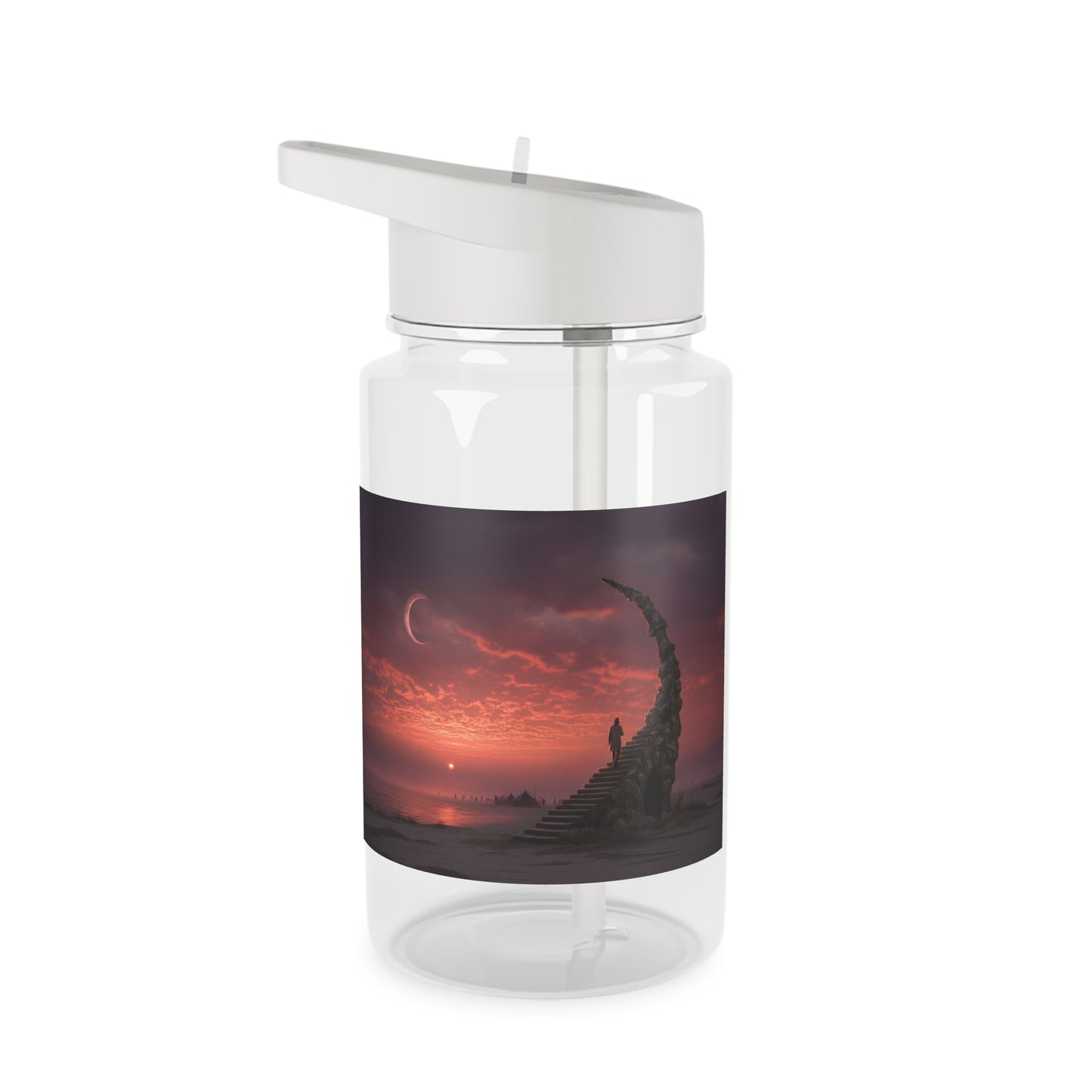 Crescent Stairway Tritan Water Bottle – Twilight Horizon Journey