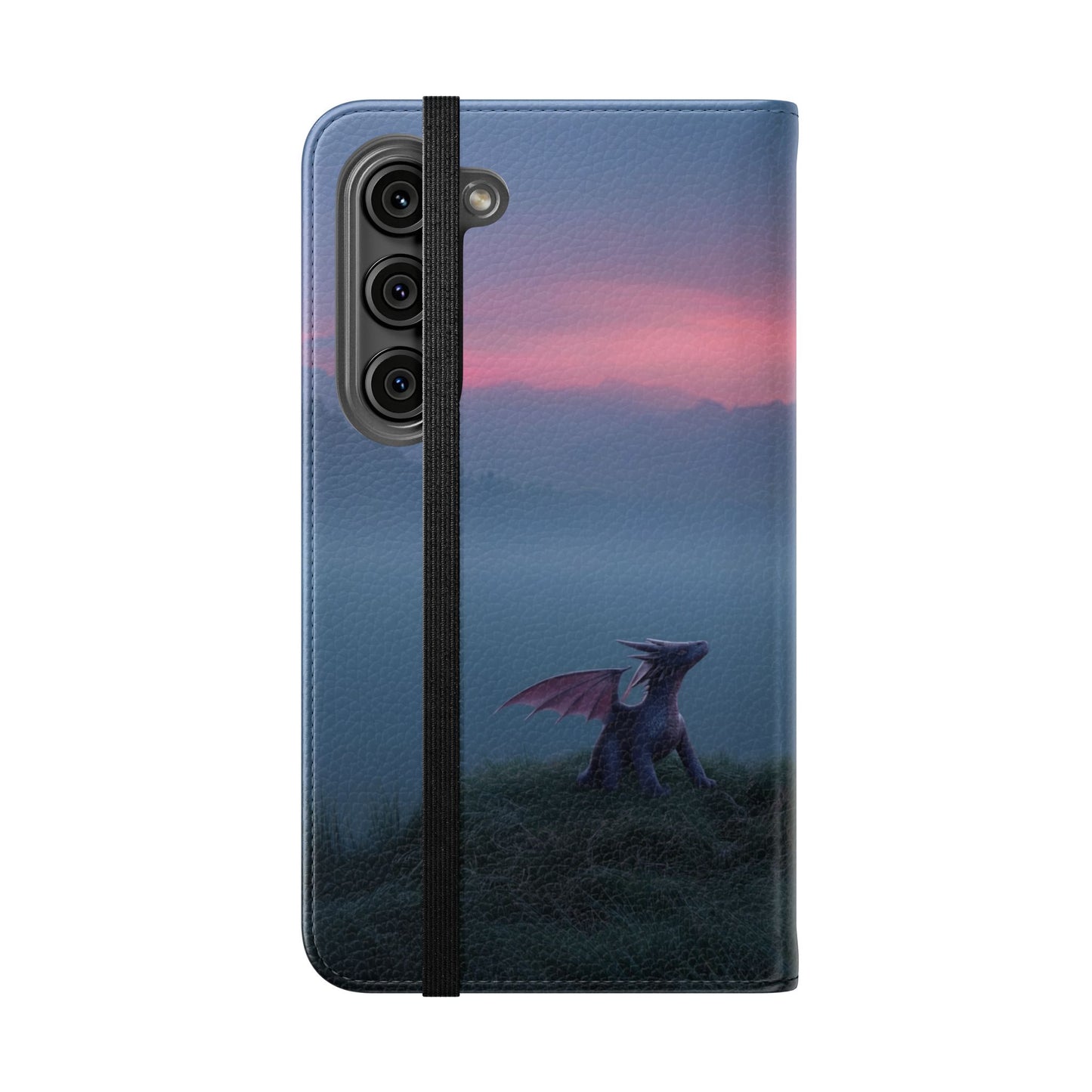 Silent Guardian Flip Cases – Misty Dawn Warrior and Dragon Companion