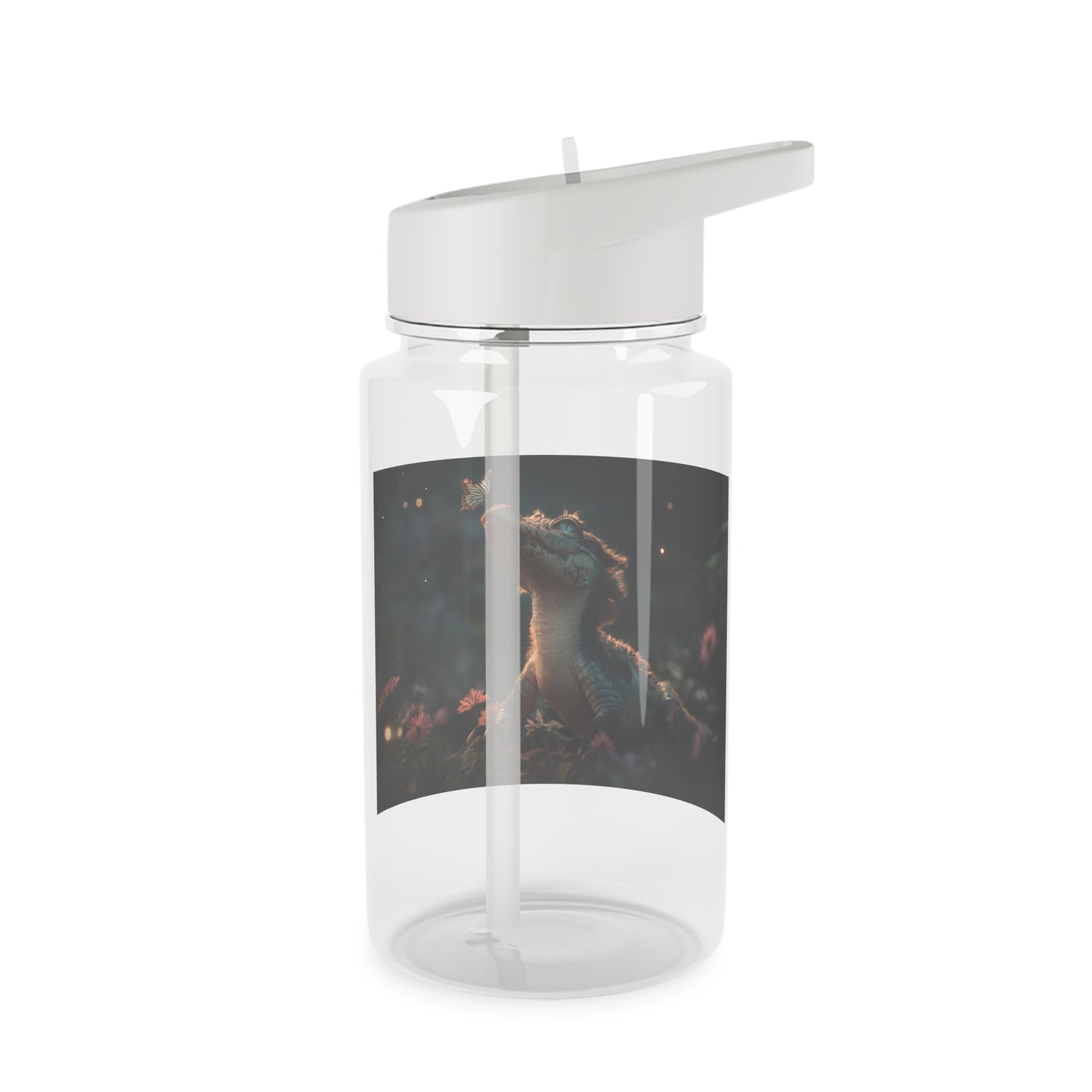 Mossy Croc Guardian Water Bottle – Tender Butterfly Encounter